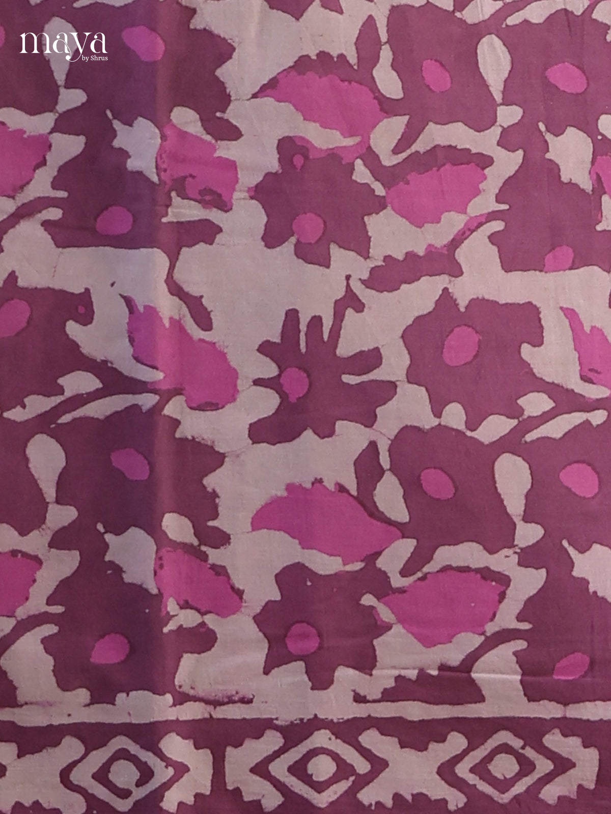 Cream & Pink - Cotton salwar