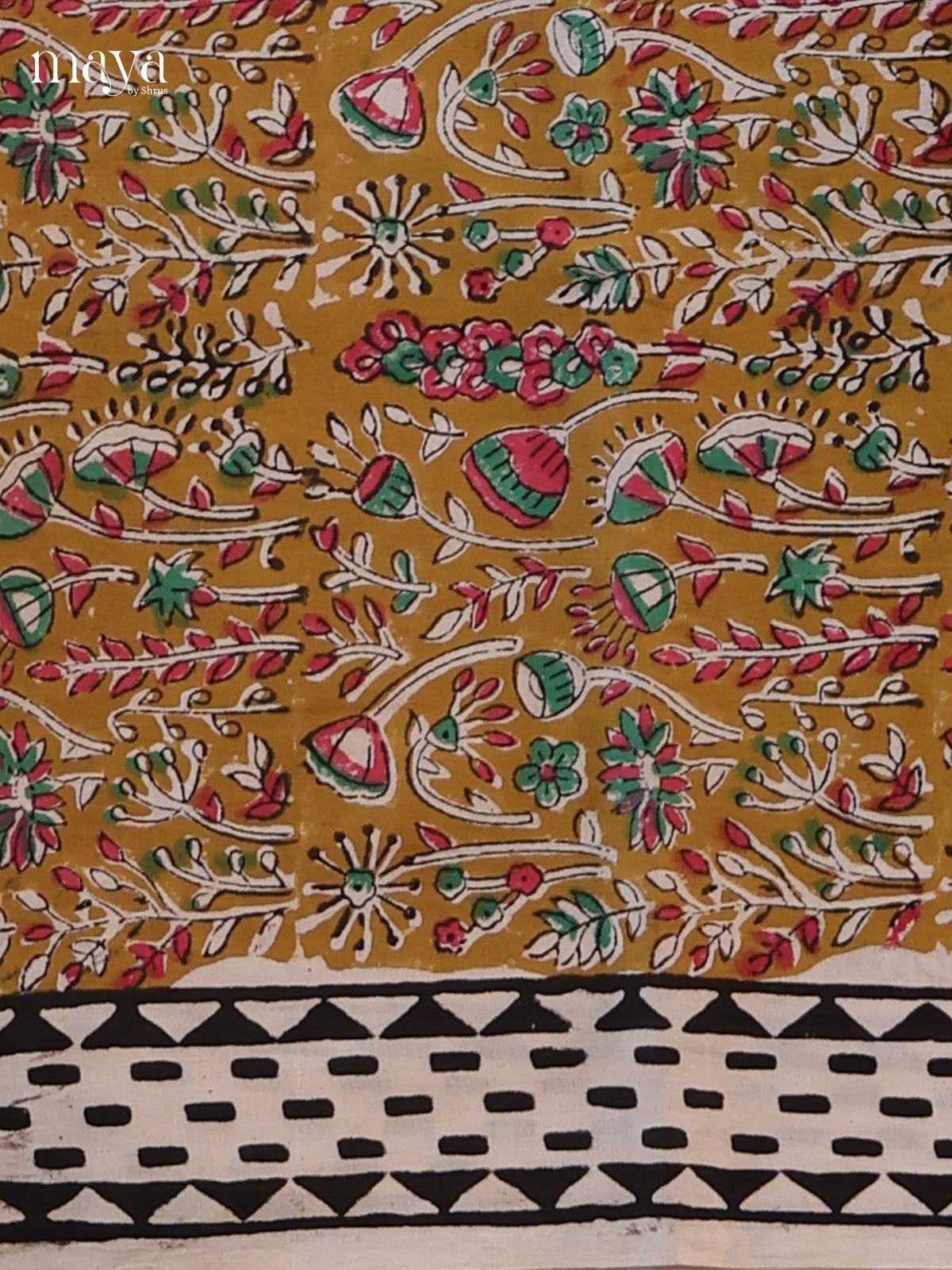 Mustard & White - Cotton salwar
