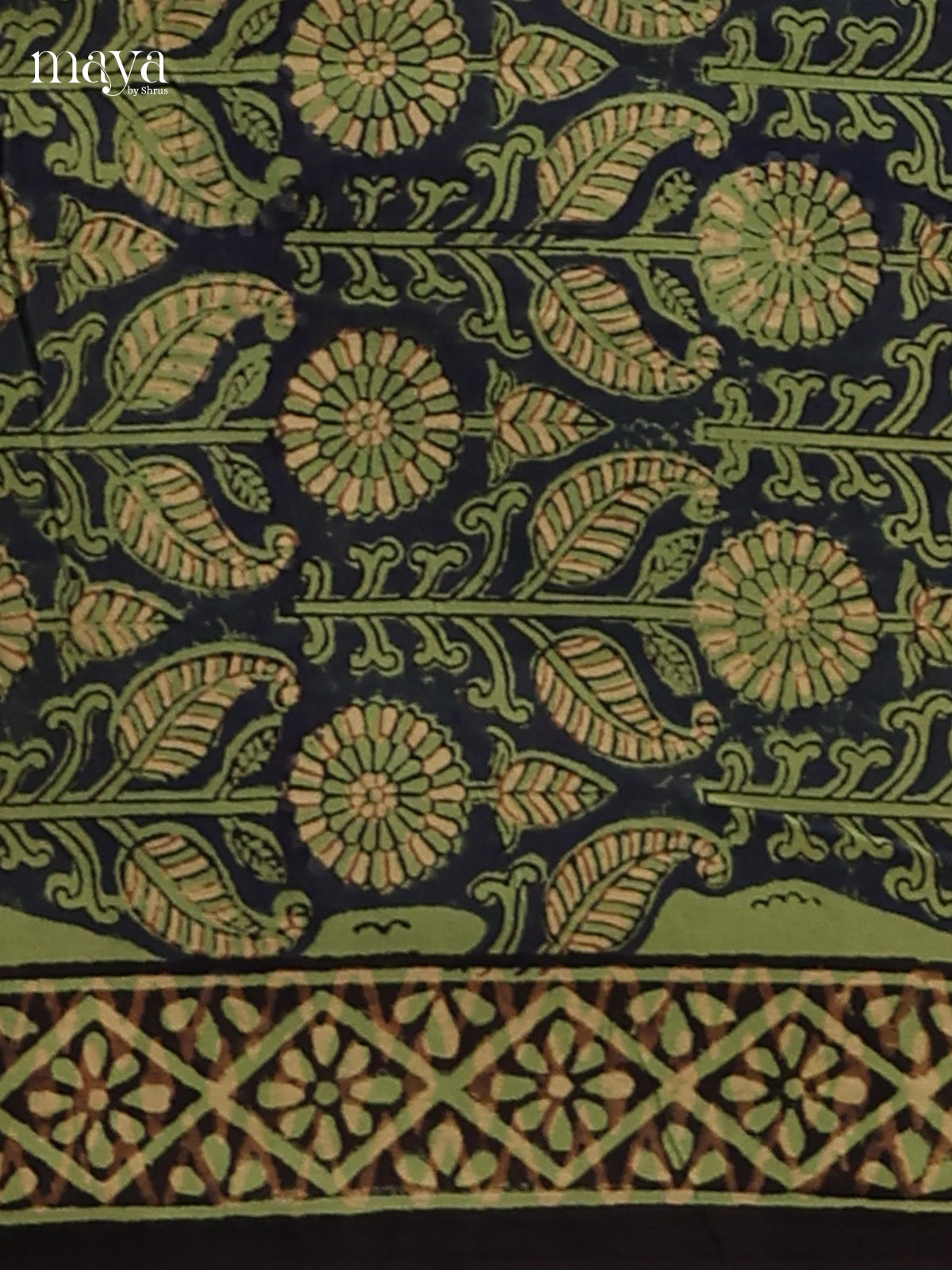 Blue & Green - Cotton salwar
