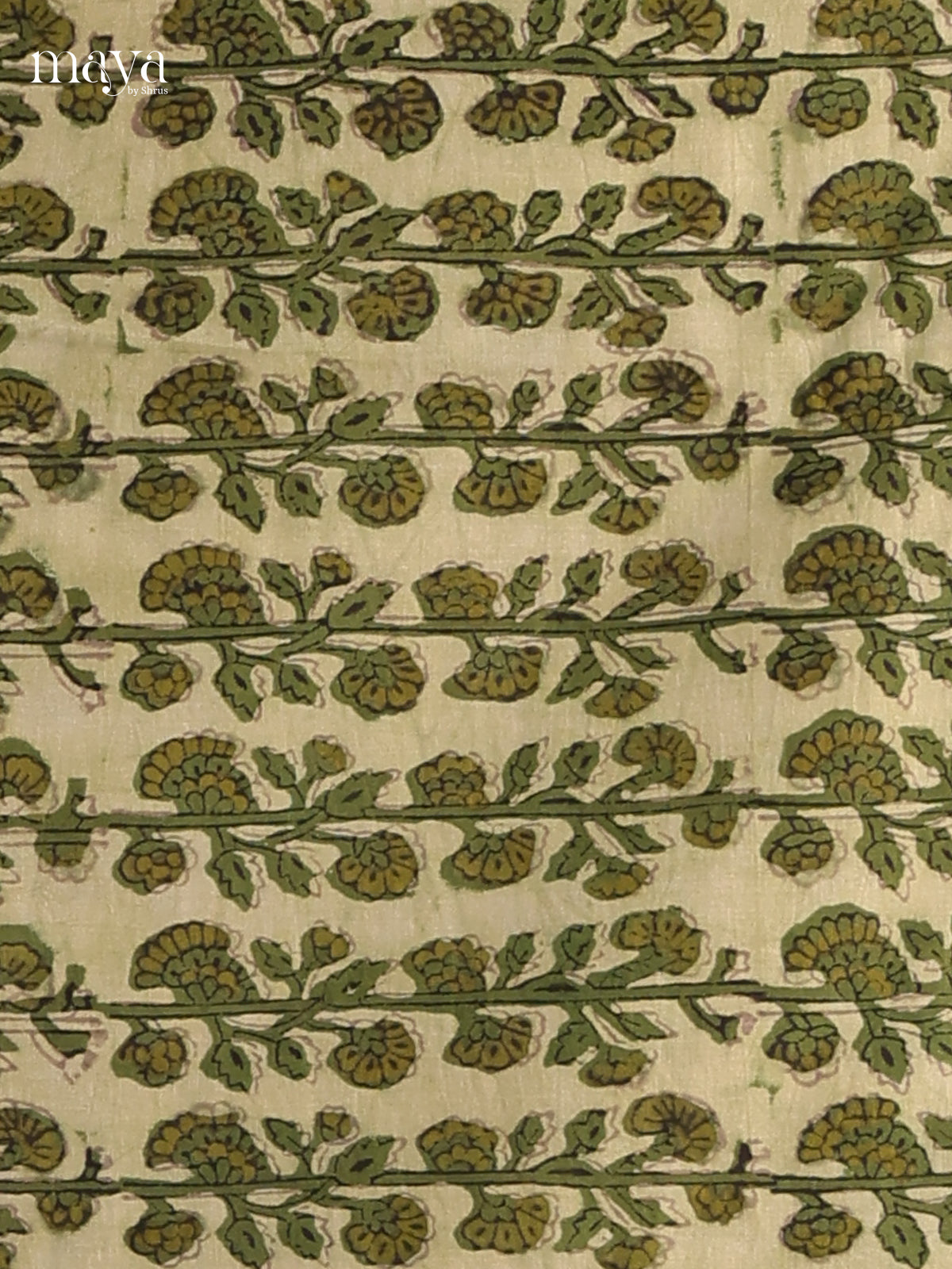 Cream & Green - Cotton salwar