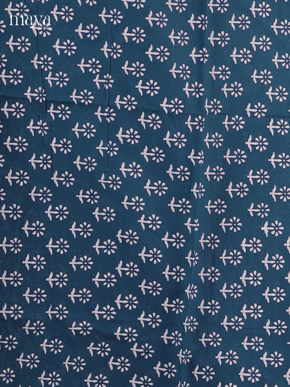 Blue - Cotton salwar unstitched
