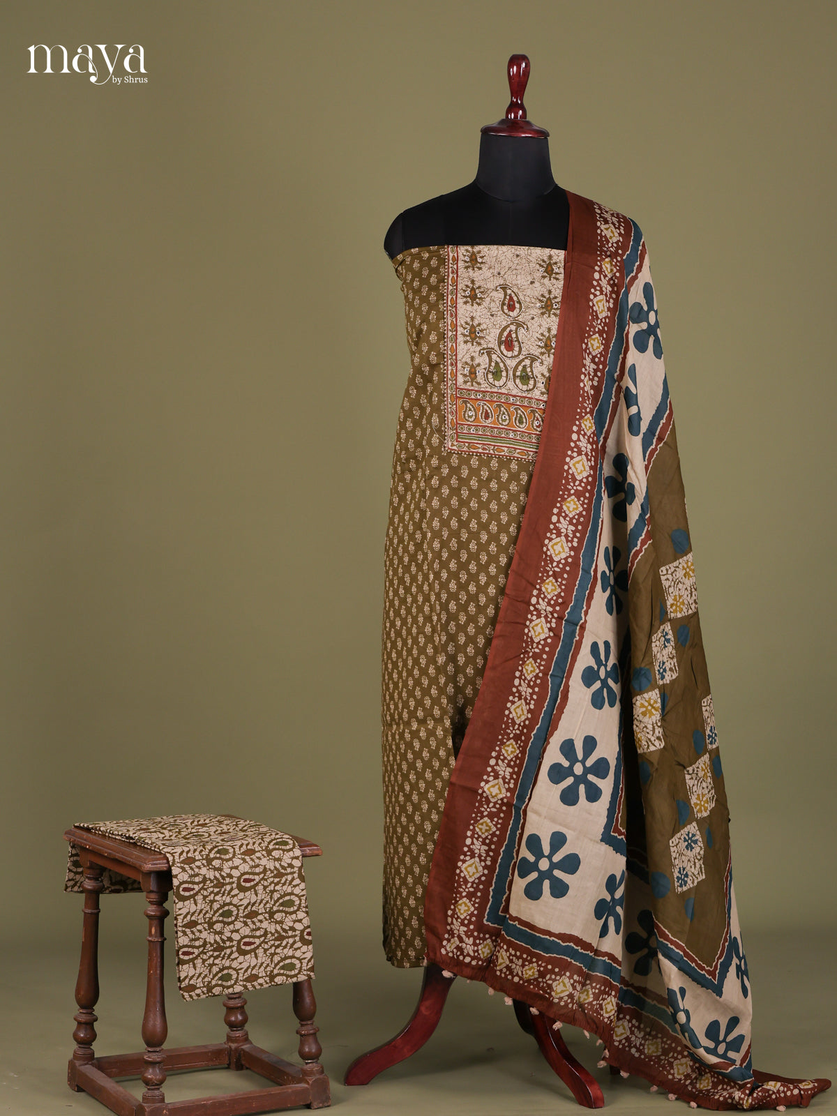 Mehandi Green - Cotton salwar - MEG13099