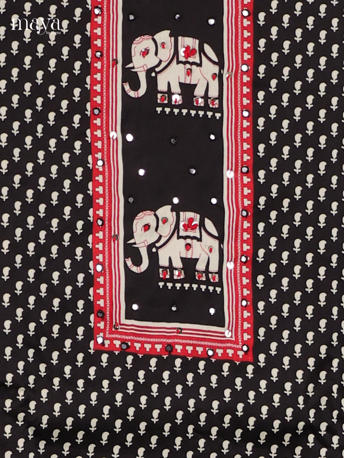 Black & White - Cotton salwar Unstitched