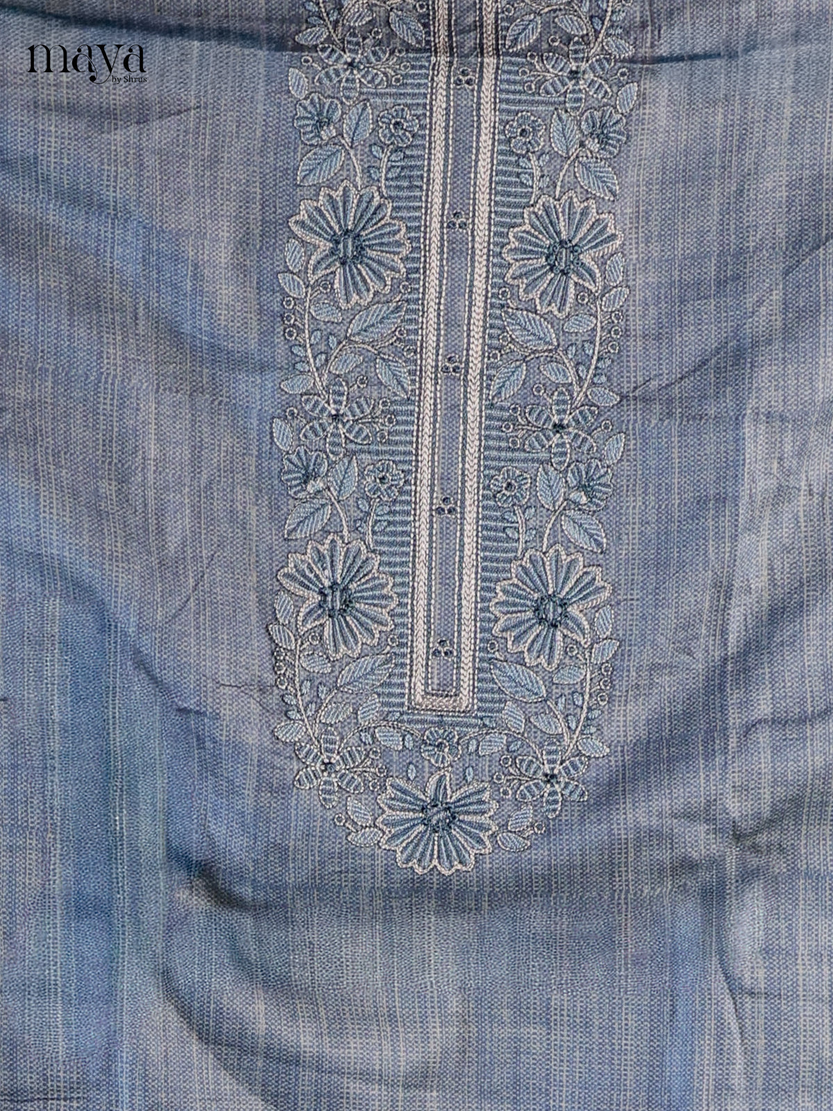 Blue- Cotton salwar unstiched