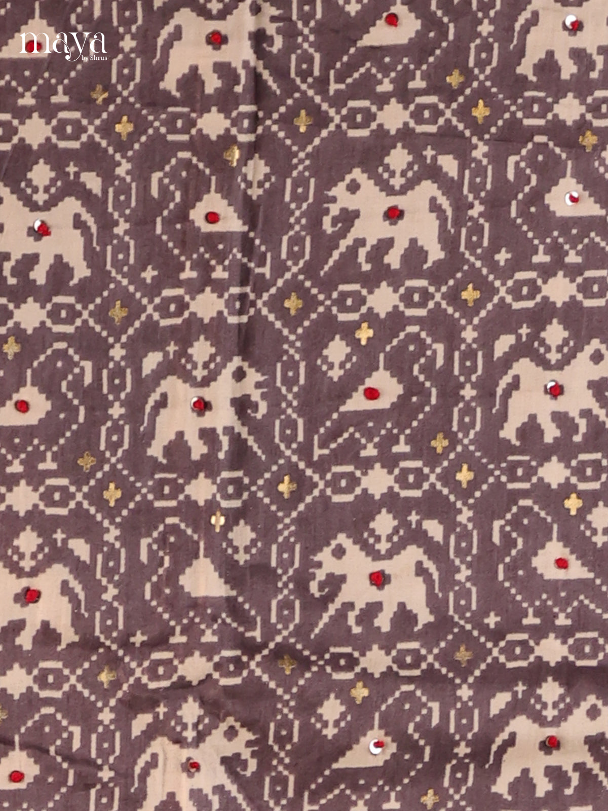 Lavender & Cream - Cotton salwar Unstitched