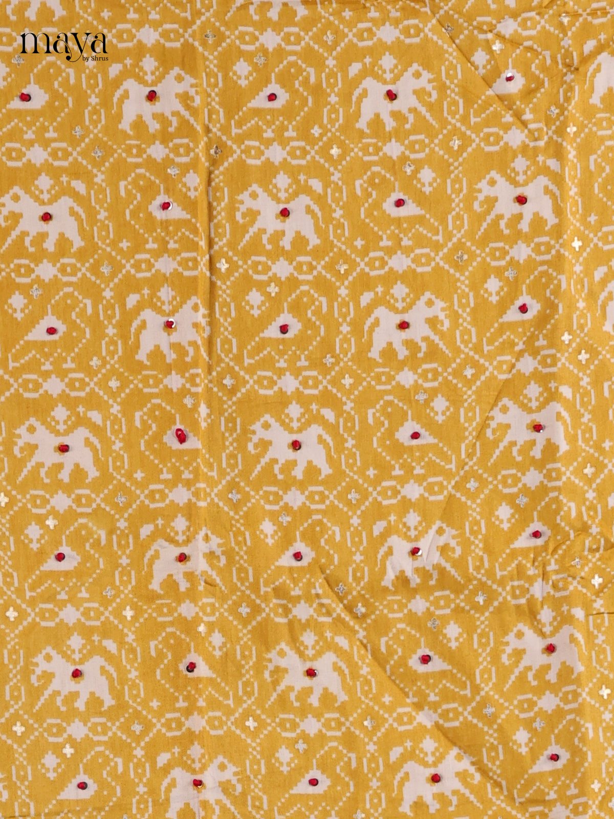 Mustard & White - Cotton salwar