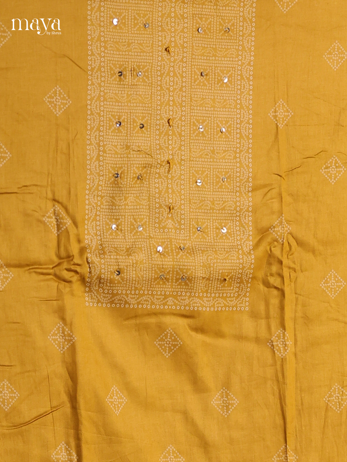 Mustard - Cotton salwar unstitched