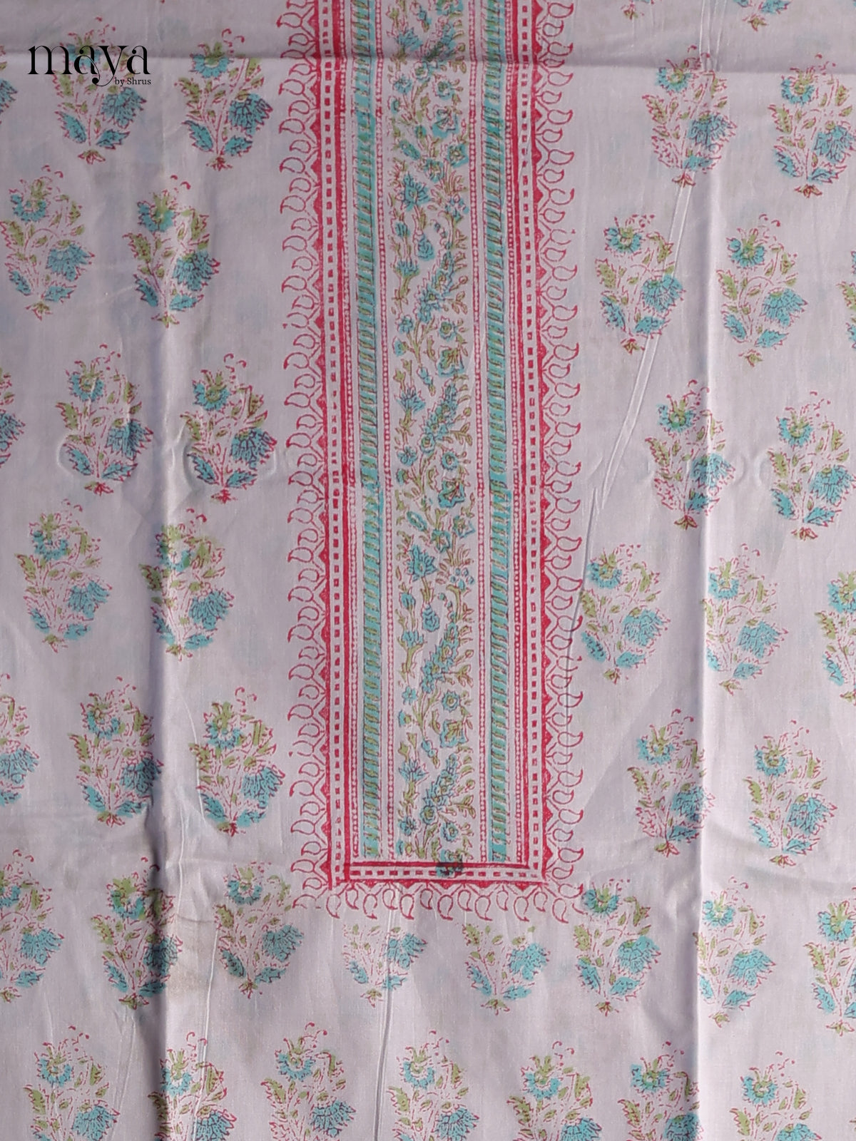 White -Cotton salwar Unstitched
