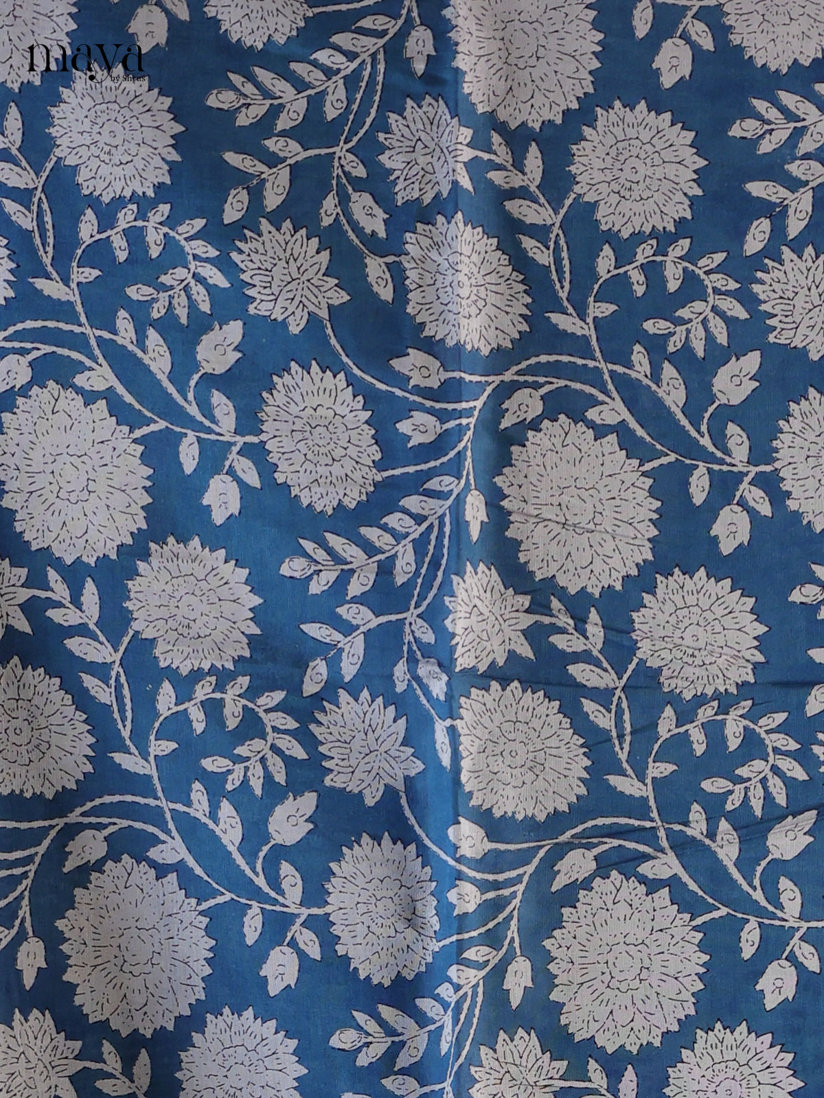 Blue & White - Cotton salwar Unstitched