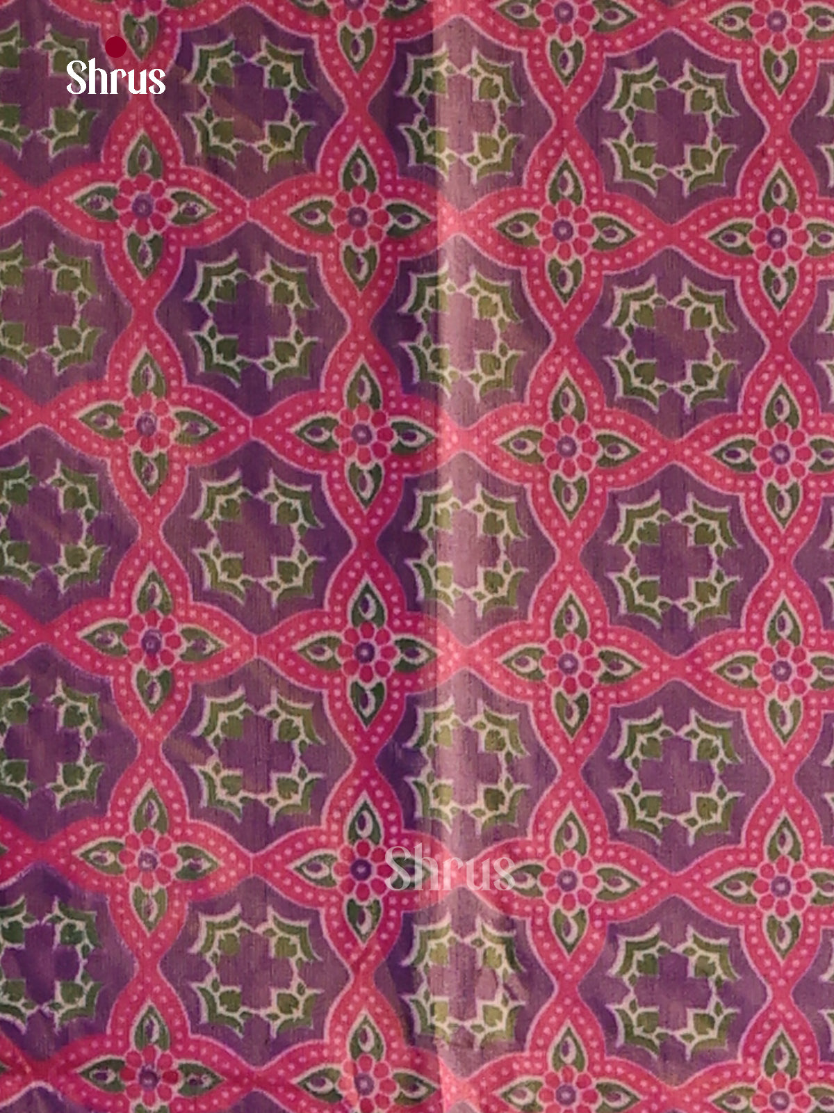 Pink & Purple Semi patola salwar with floral prints