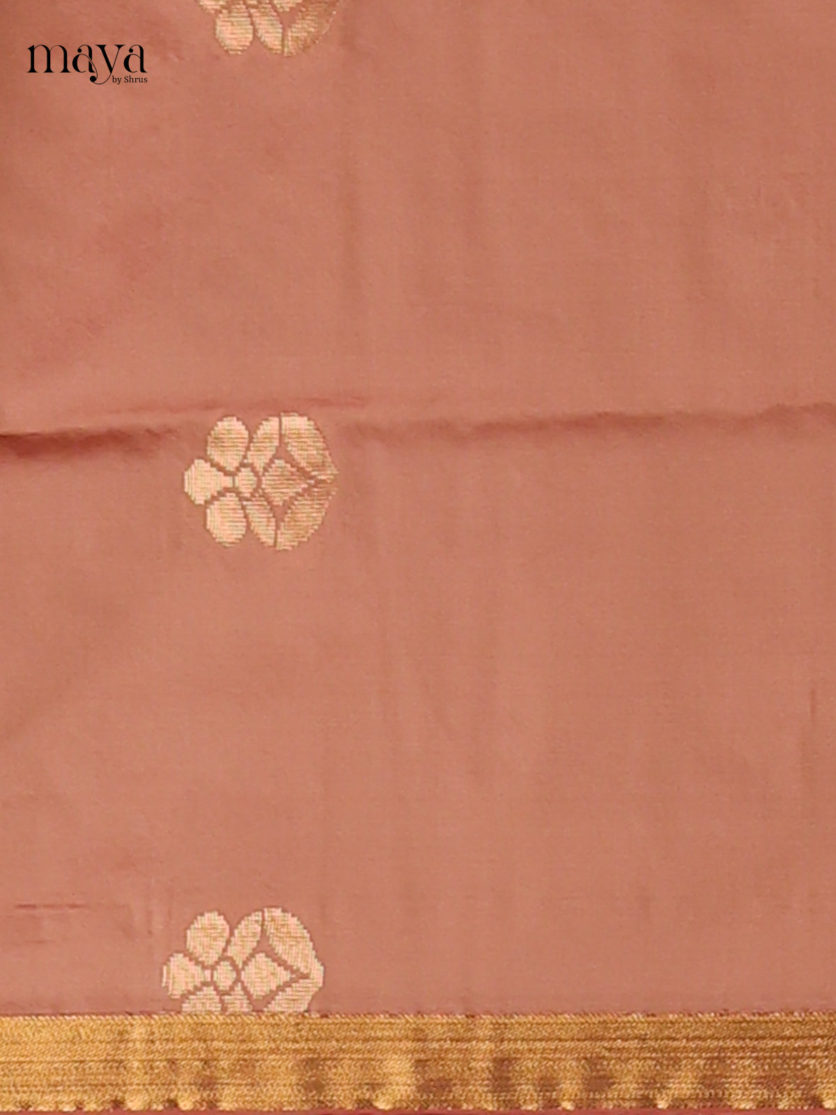 Stunning Brown semi softsilk salwar unstitched with Orange dupatta