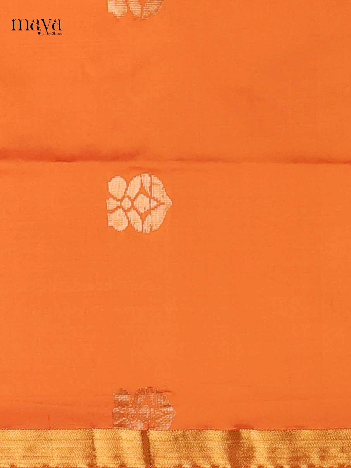 Pretty Orange semi softsilk salwar Unstitched with maroon dupatta