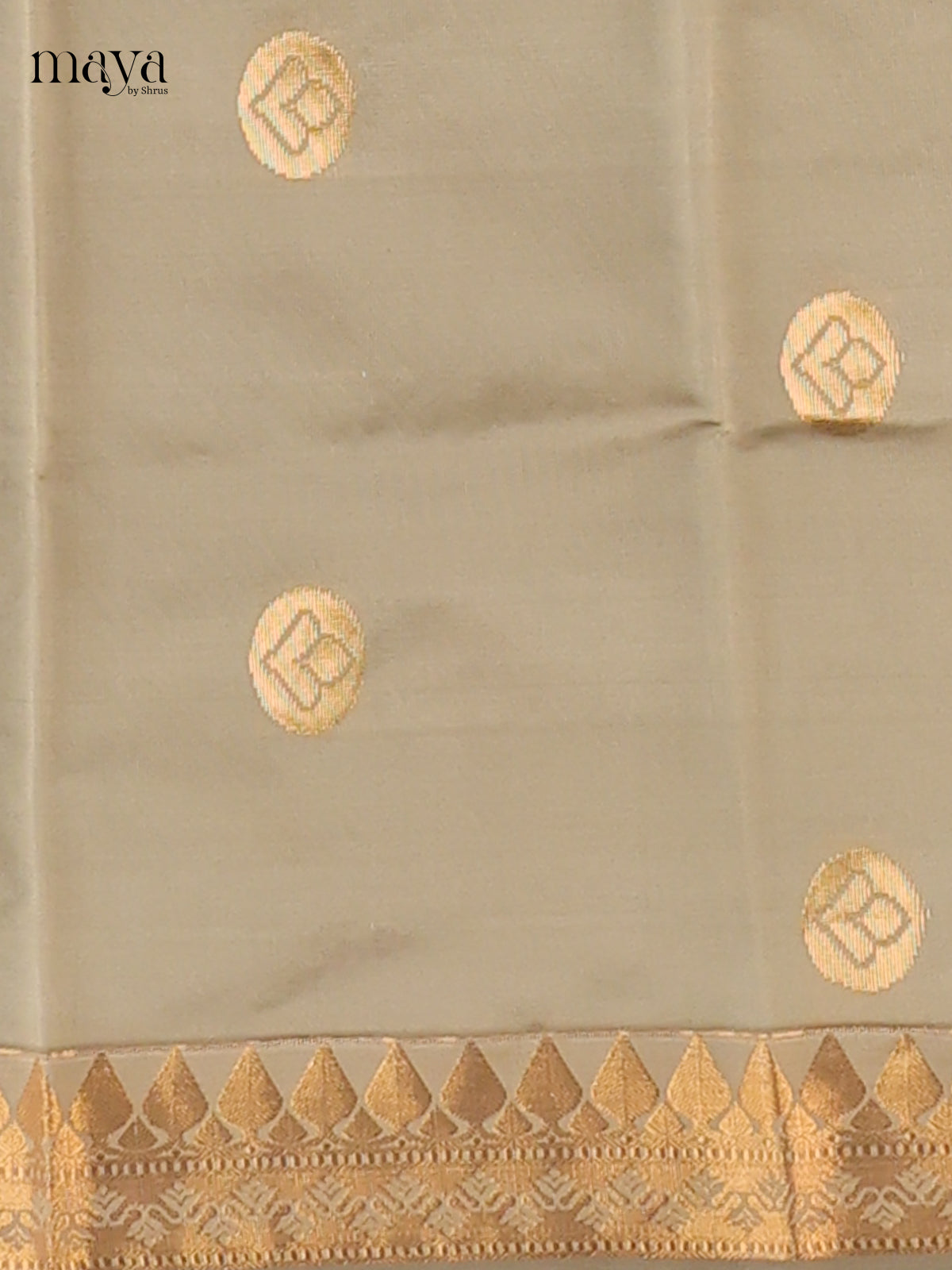 Charming Grey semi softsilk salwar unstitched with Maroon Salwar