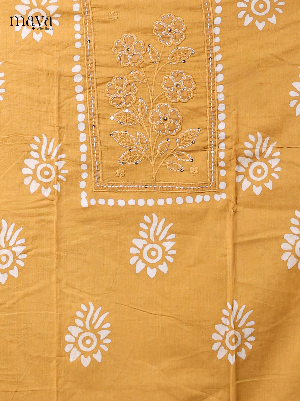 Mustard - Cotton salwar Unstitched