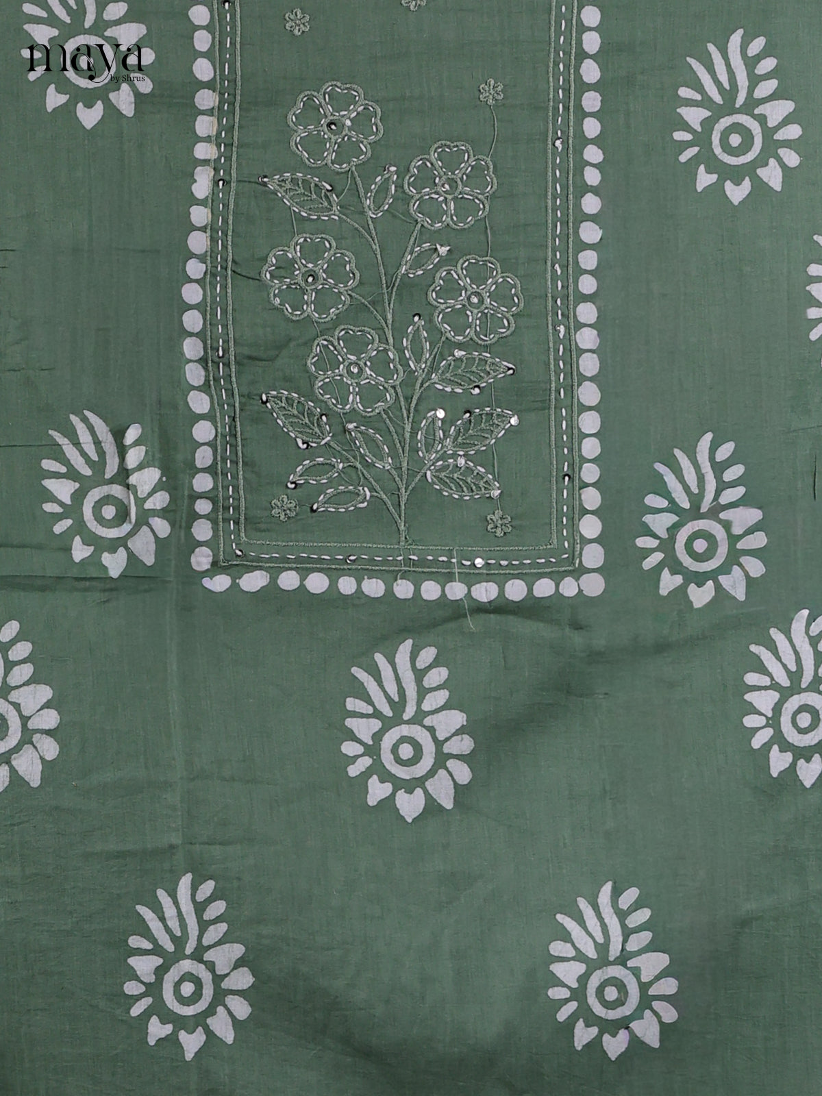 Aqua Green - Cotton salwar Unstitched