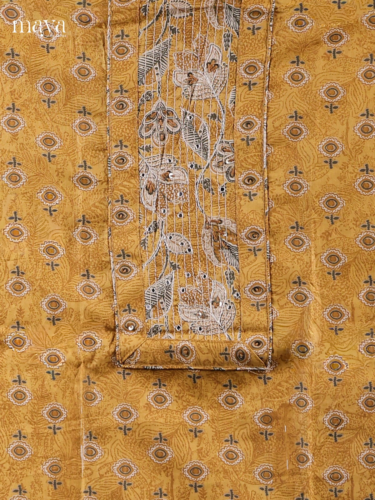 Mustard - Cotton salwar Unstitched