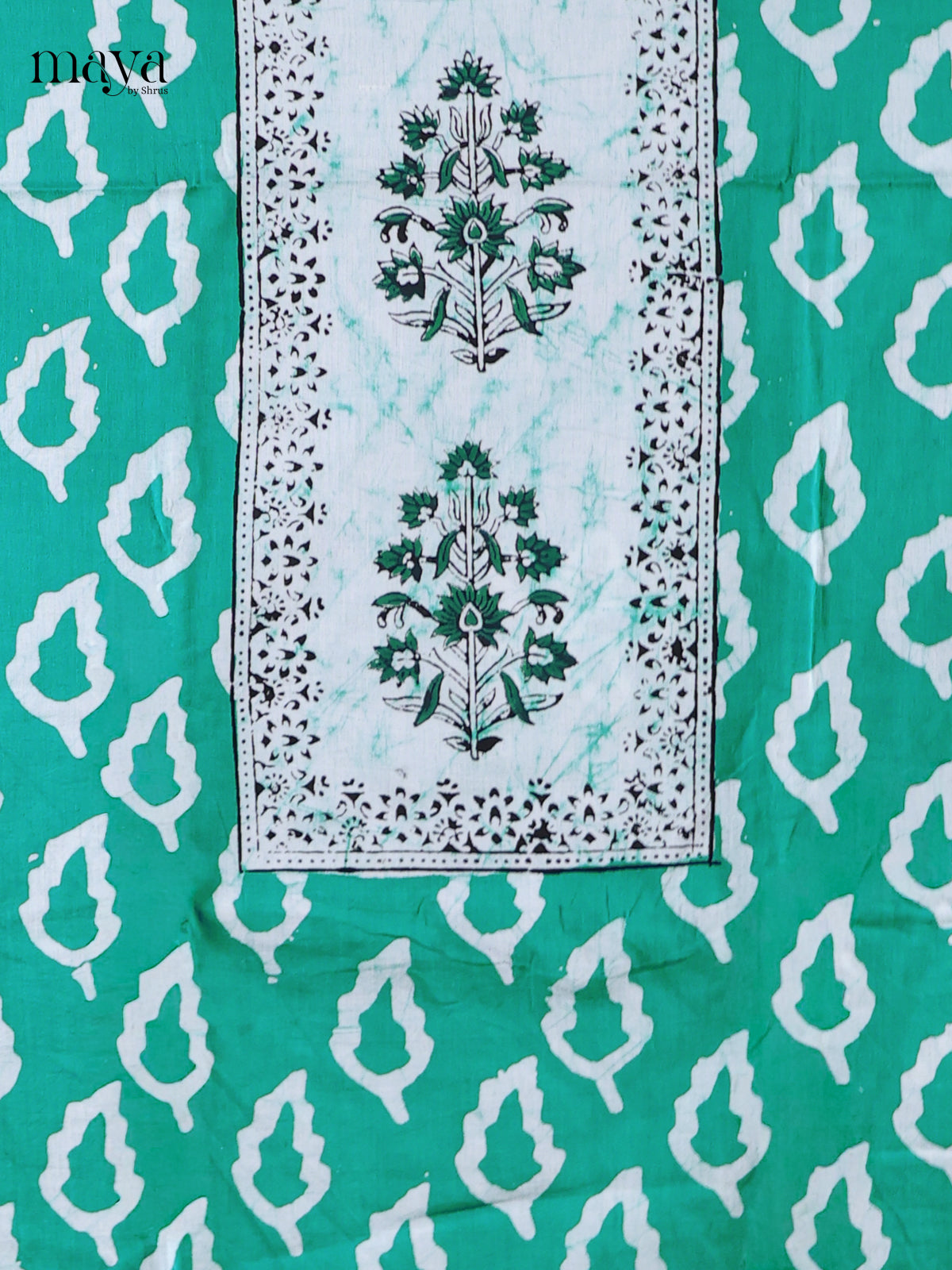 Green - Cotton salwar Unstitched