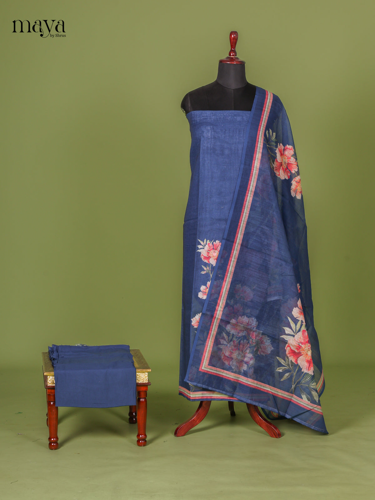 Blue Chanderi Salwar - MEI02088