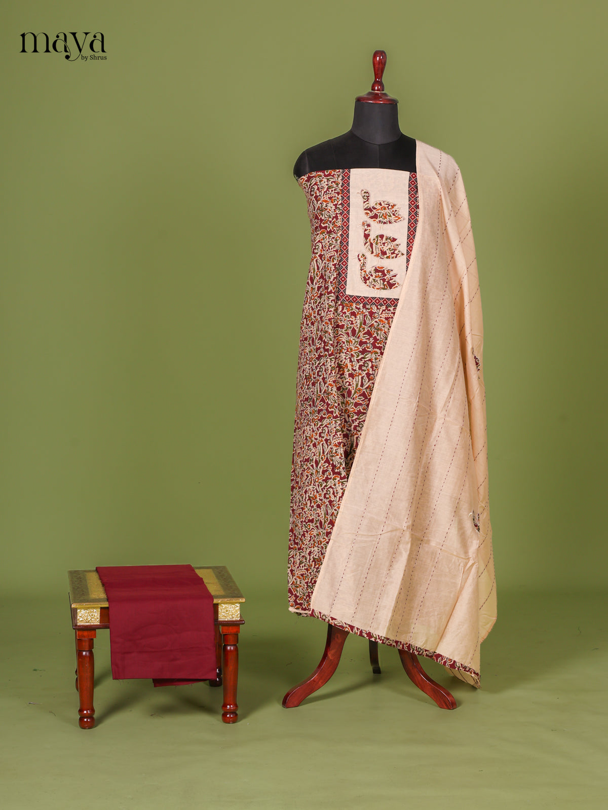 Cream Cotton Salwar - MEI02092