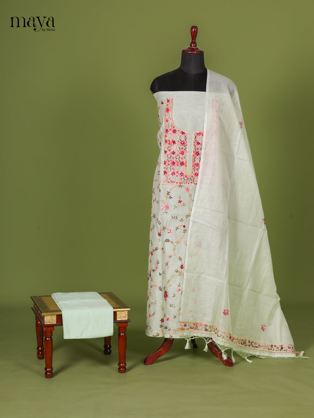 Pista Green Cotton Salwar - MEI02148