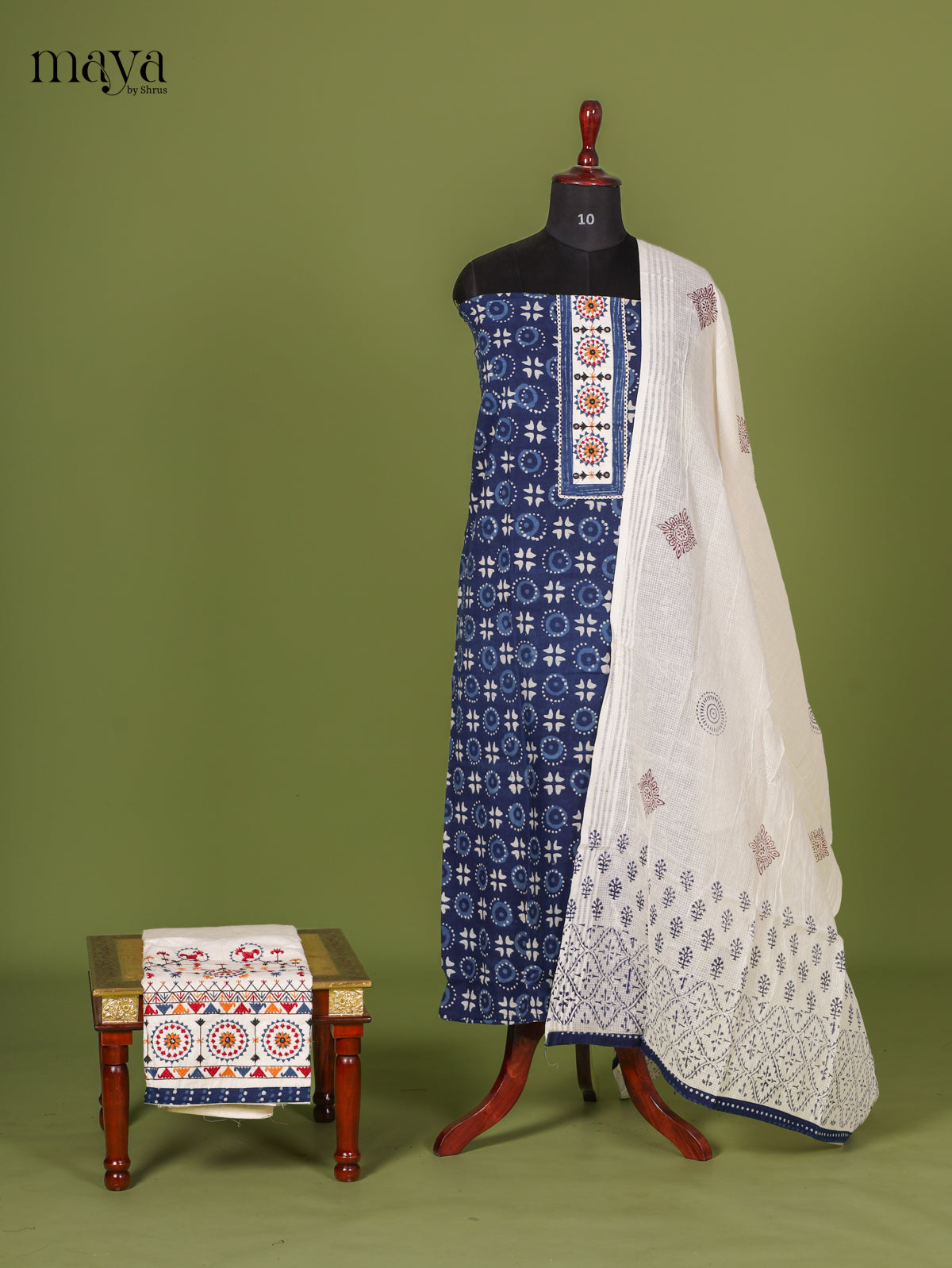 Navy Blue Cotton Salwar - MEI04001