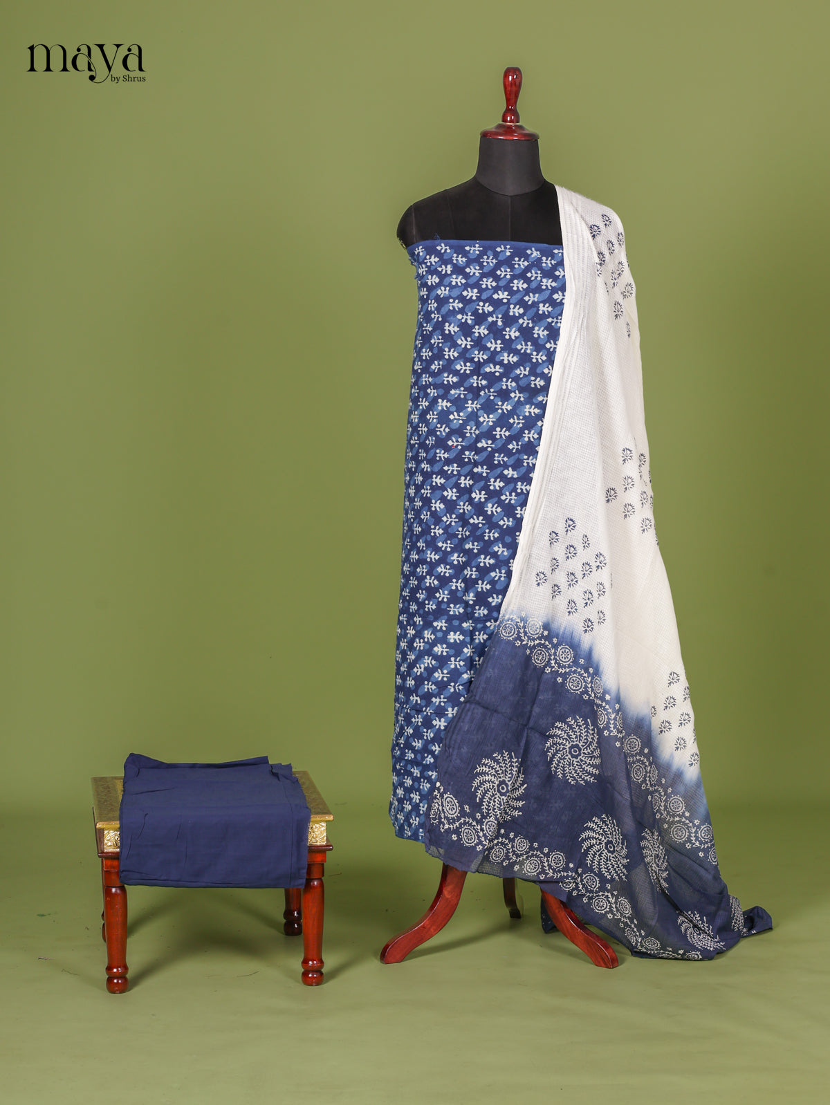 Indigo Blue Cotton Salwar - MEI10027
