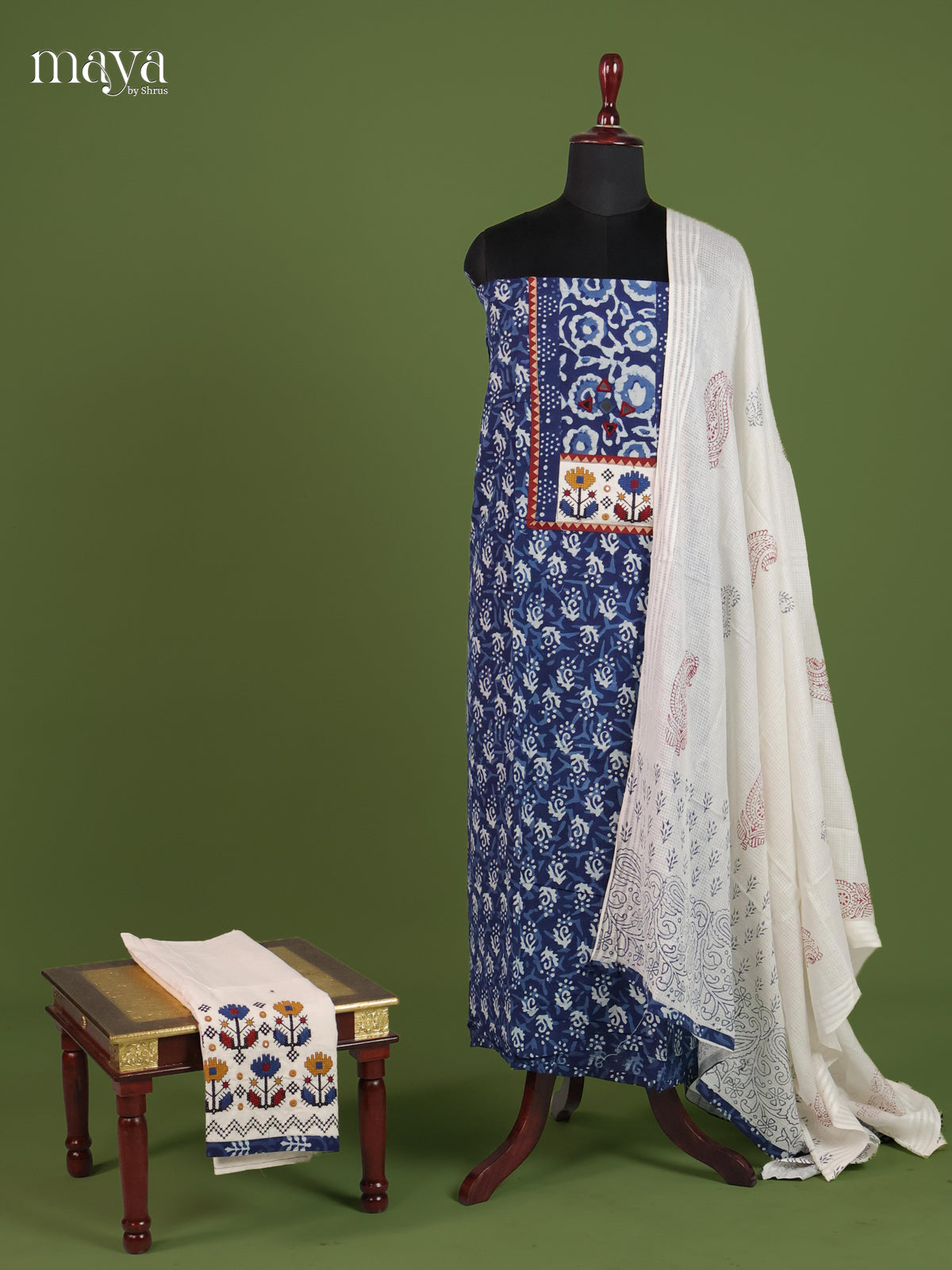 Indigo Blue Ajrakh Salwar - MEI24020