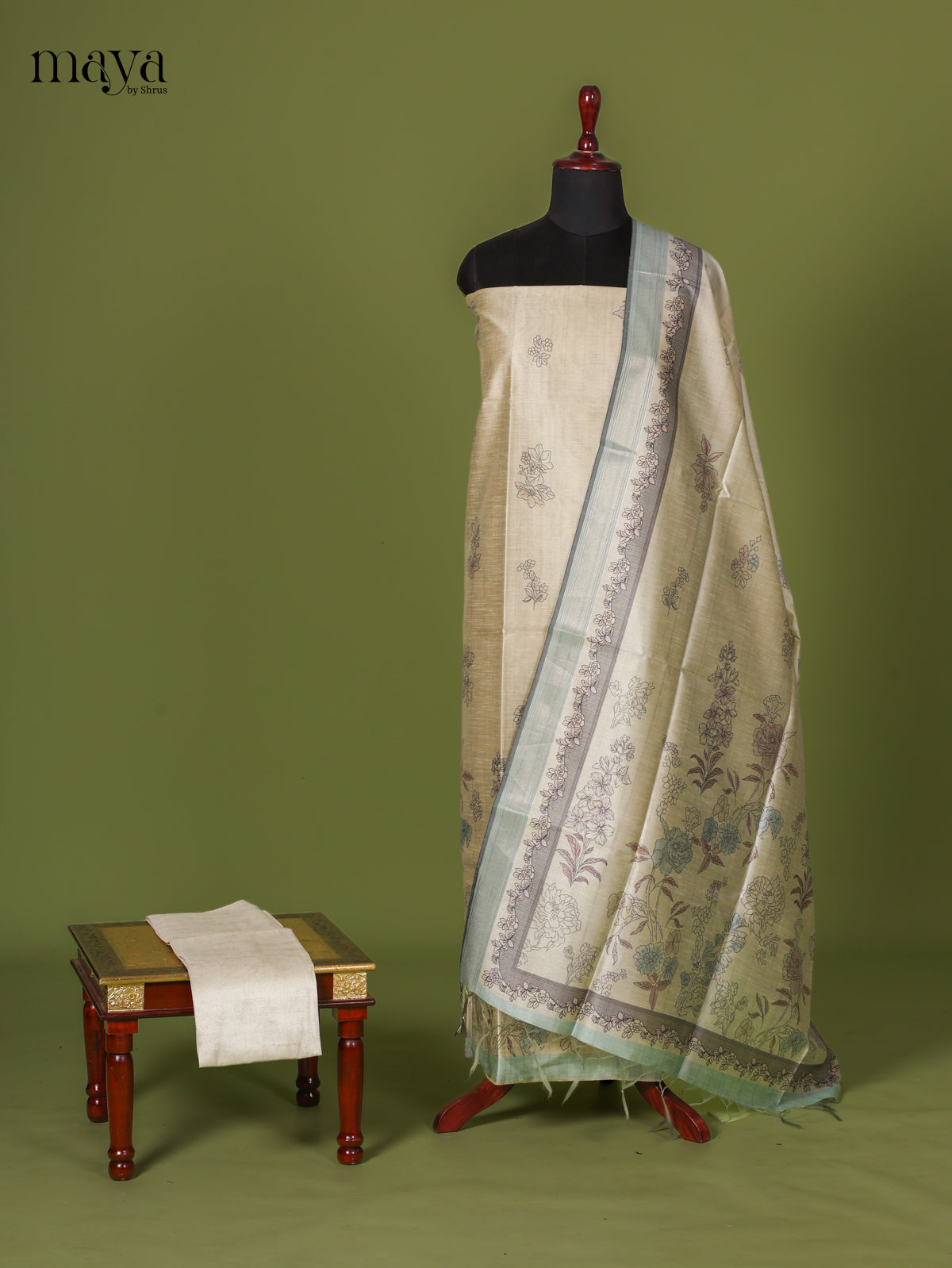 Beige Semi Tussar Salwar - MEJ04047