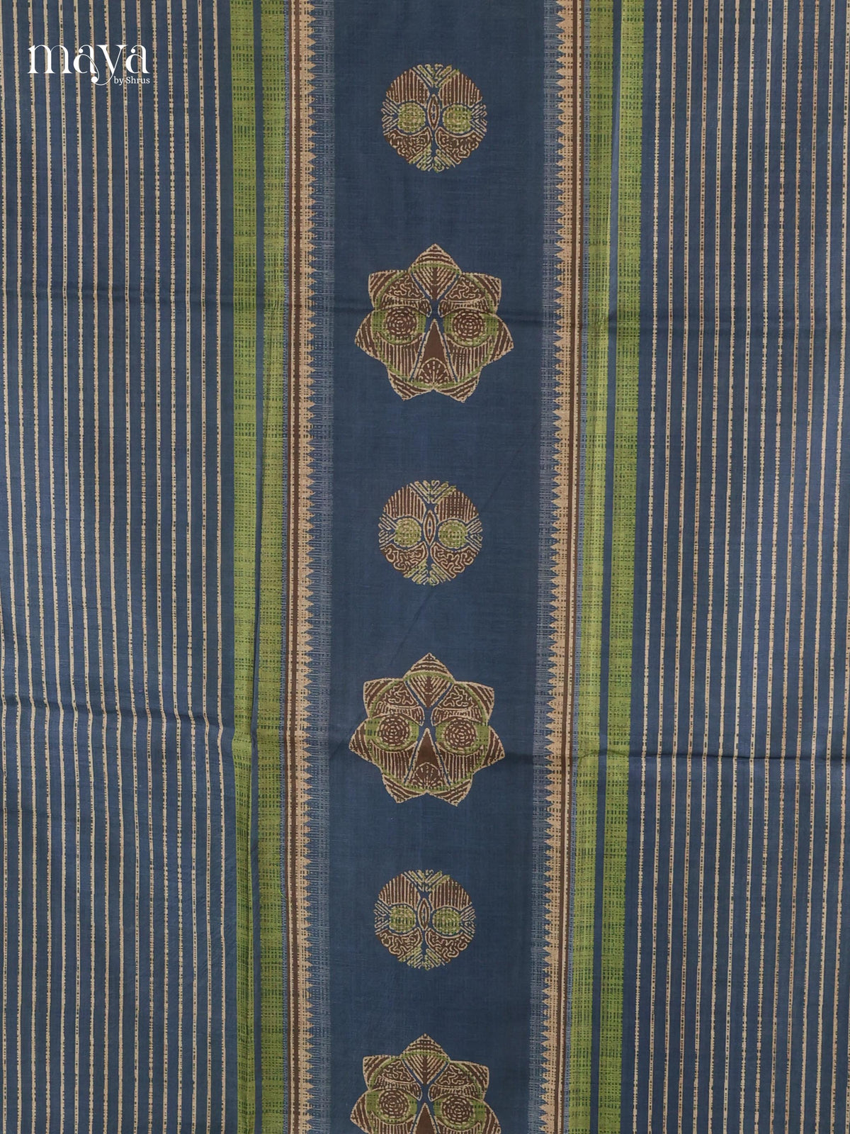 Blue Semi Tussar Salwar - MEJ04059