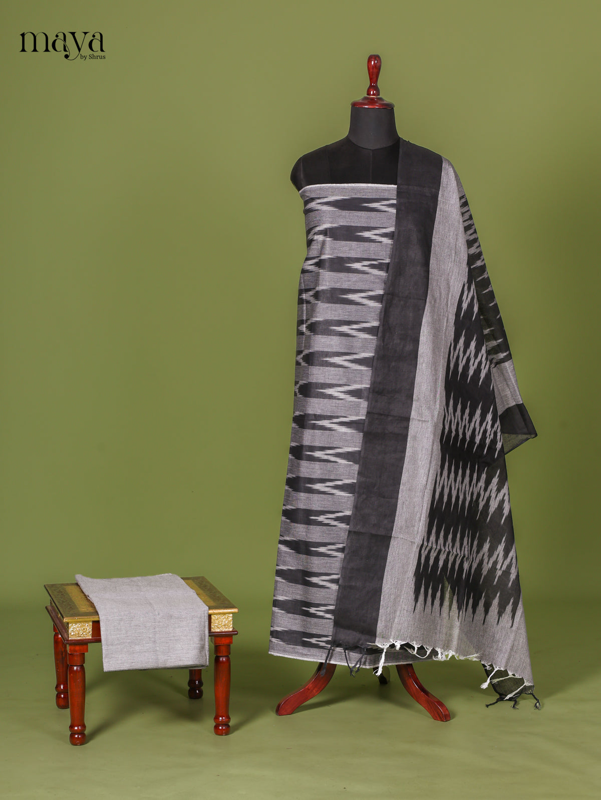 Grey Ikkat Salwar - MEJ10005