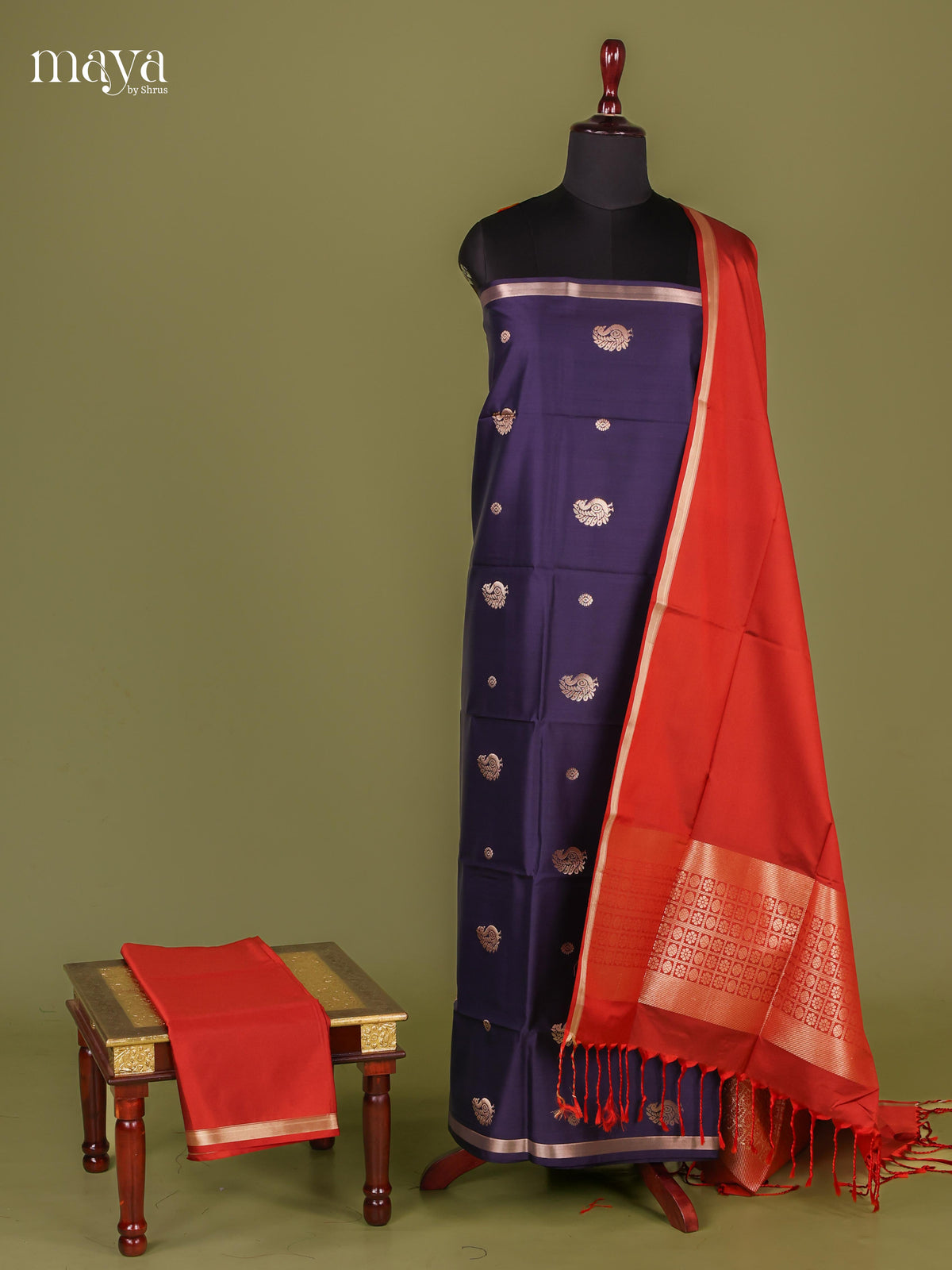 semi softsilk salwar - MEJ10052