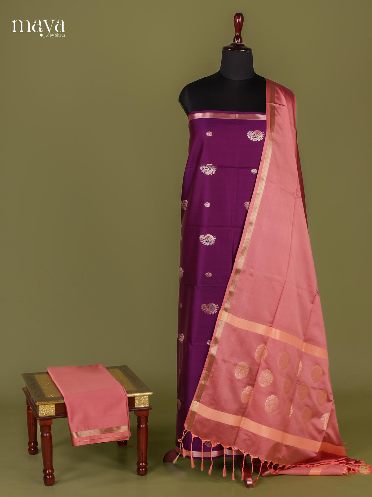 semi softsilk salwar - MEJ10092