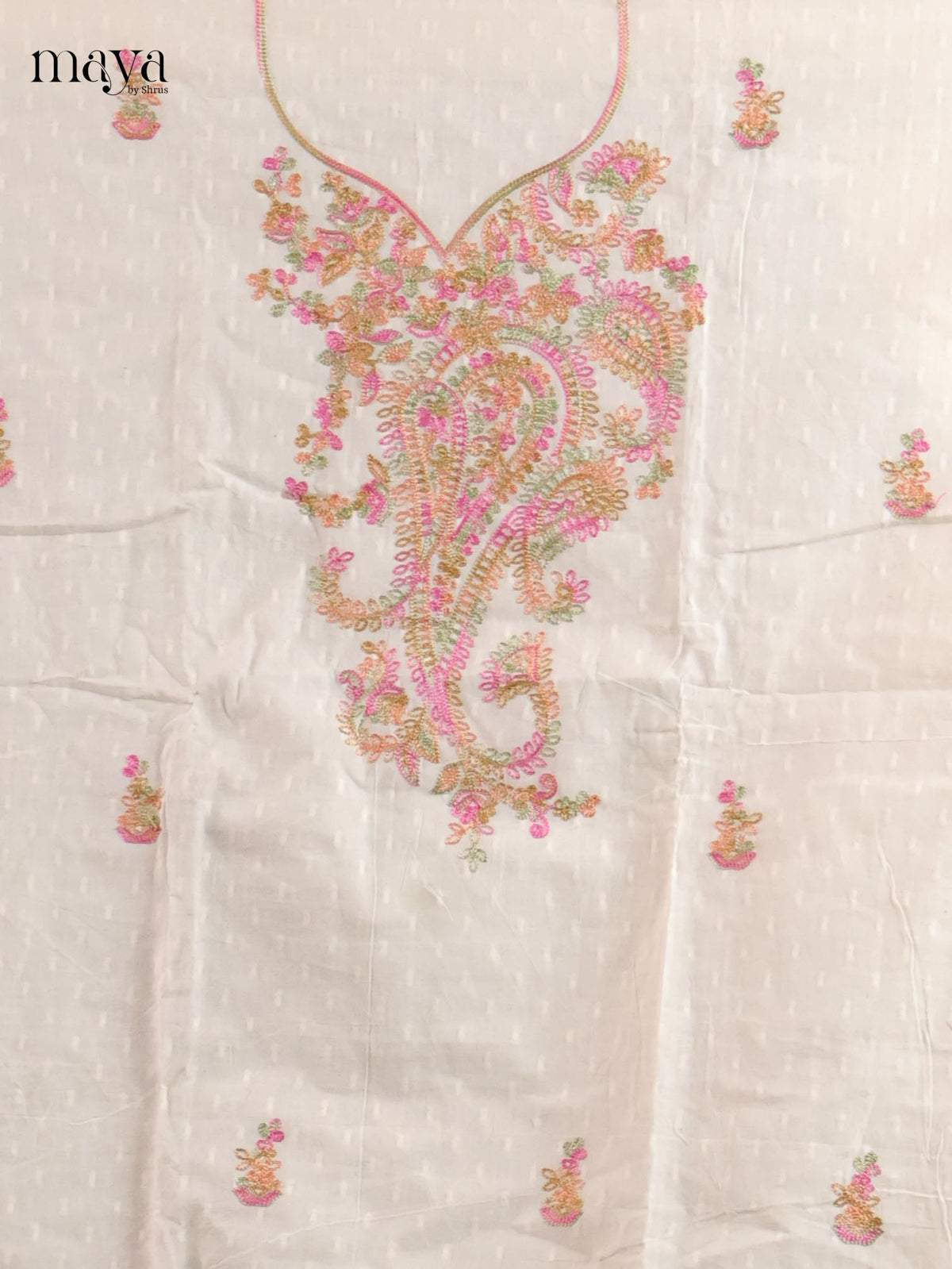 Off White Cotton Salwar - MEJ17074