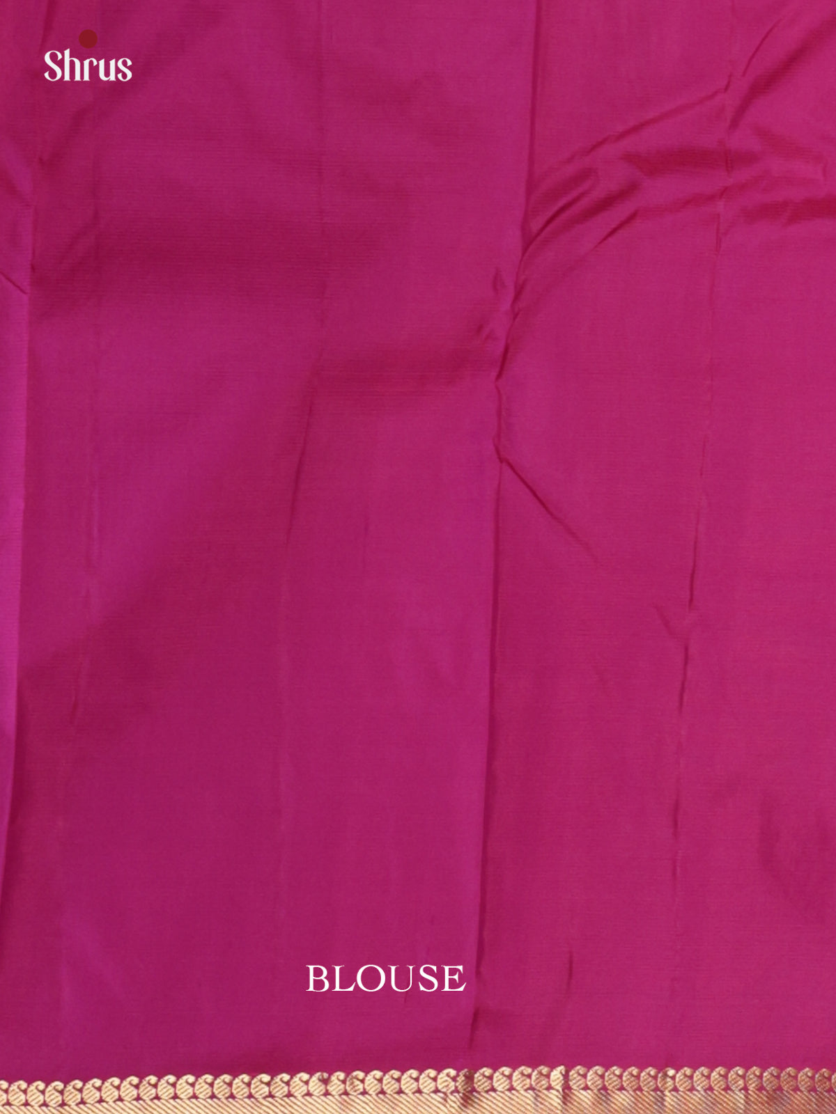 Buy Sheeny Magenta Kanjivaram Saree With Plain Body, Thin Zari Border & Traditional Pallu