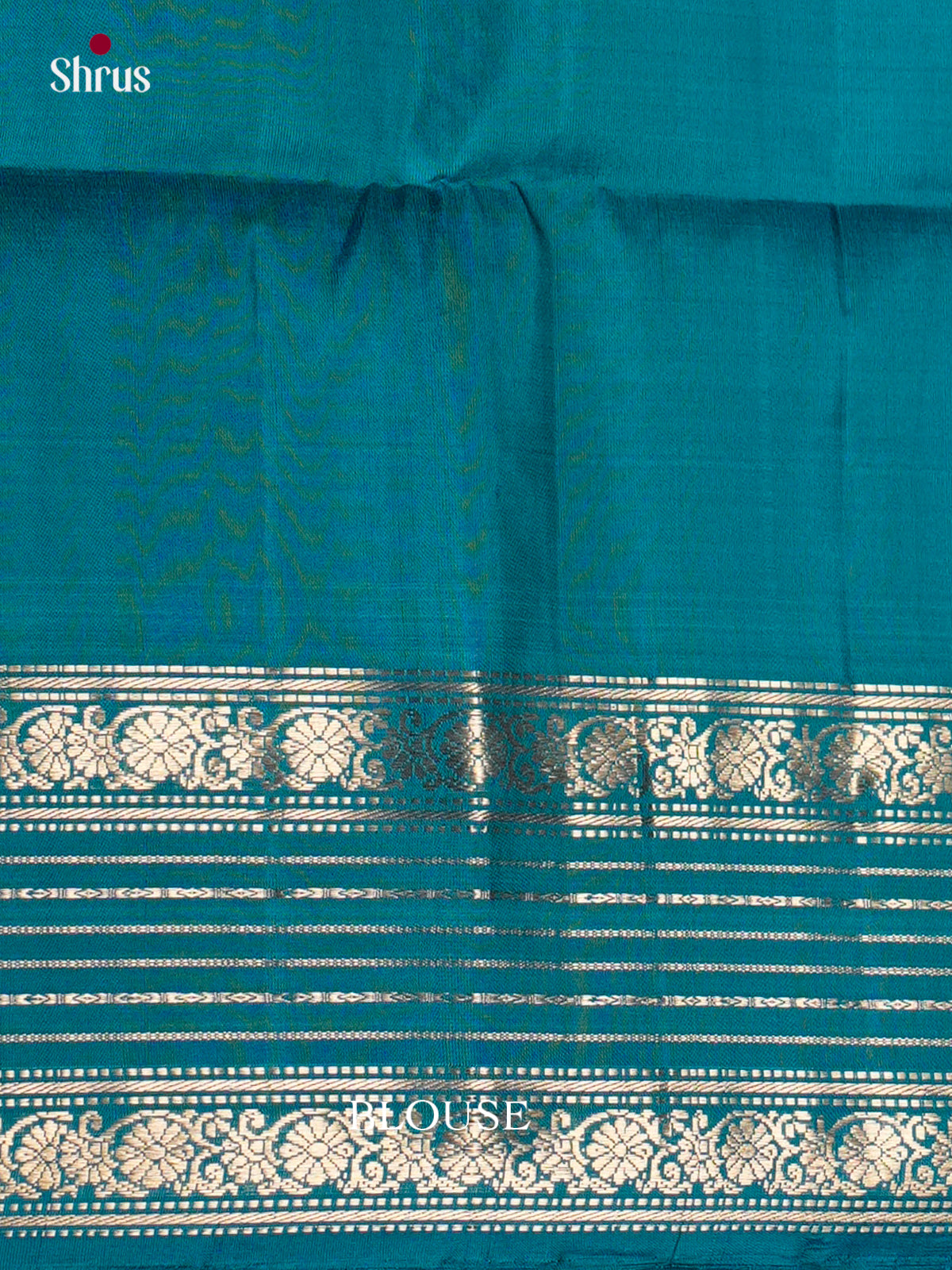 Buy Vibrant Magenta Silk Saree With Golden Buttas, Teal Rettaipet Zari Border & Brocade Pallu