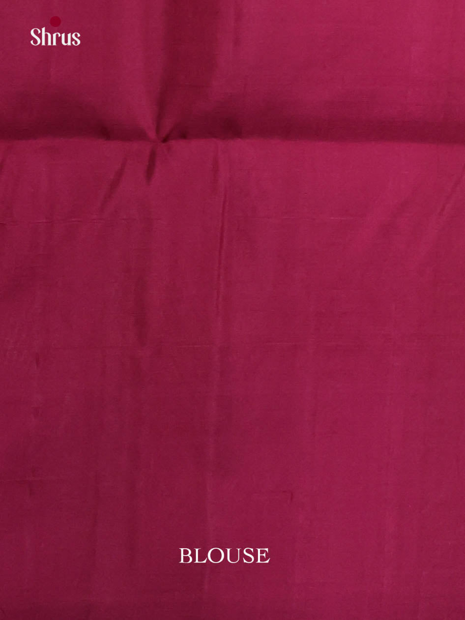 Buy Opulent Magenta Silk Saree With Sheeny Zari Weave, Wine Border & Pallu
