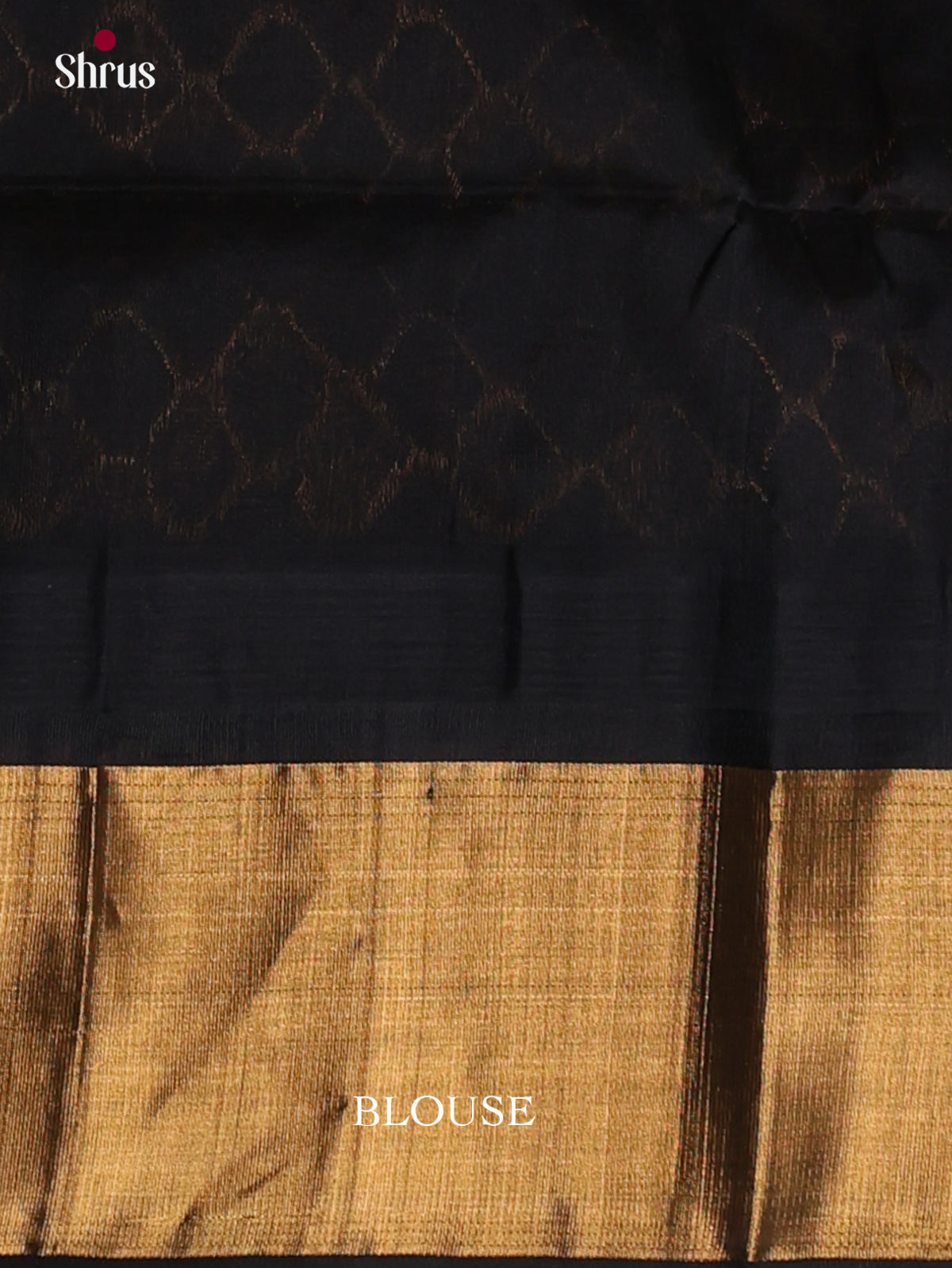 Majestic Mustard Cotton Silk Saree With Plain Body, Black Kaddi Temple Zari Border & Brocade Pallu 2