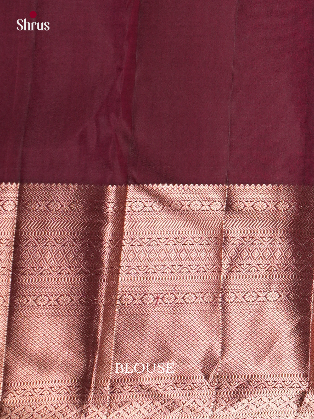 Buy Radiant Maroon Kanjivaram Saree With Floral Nestling, Zari Border & Brocade Pallu