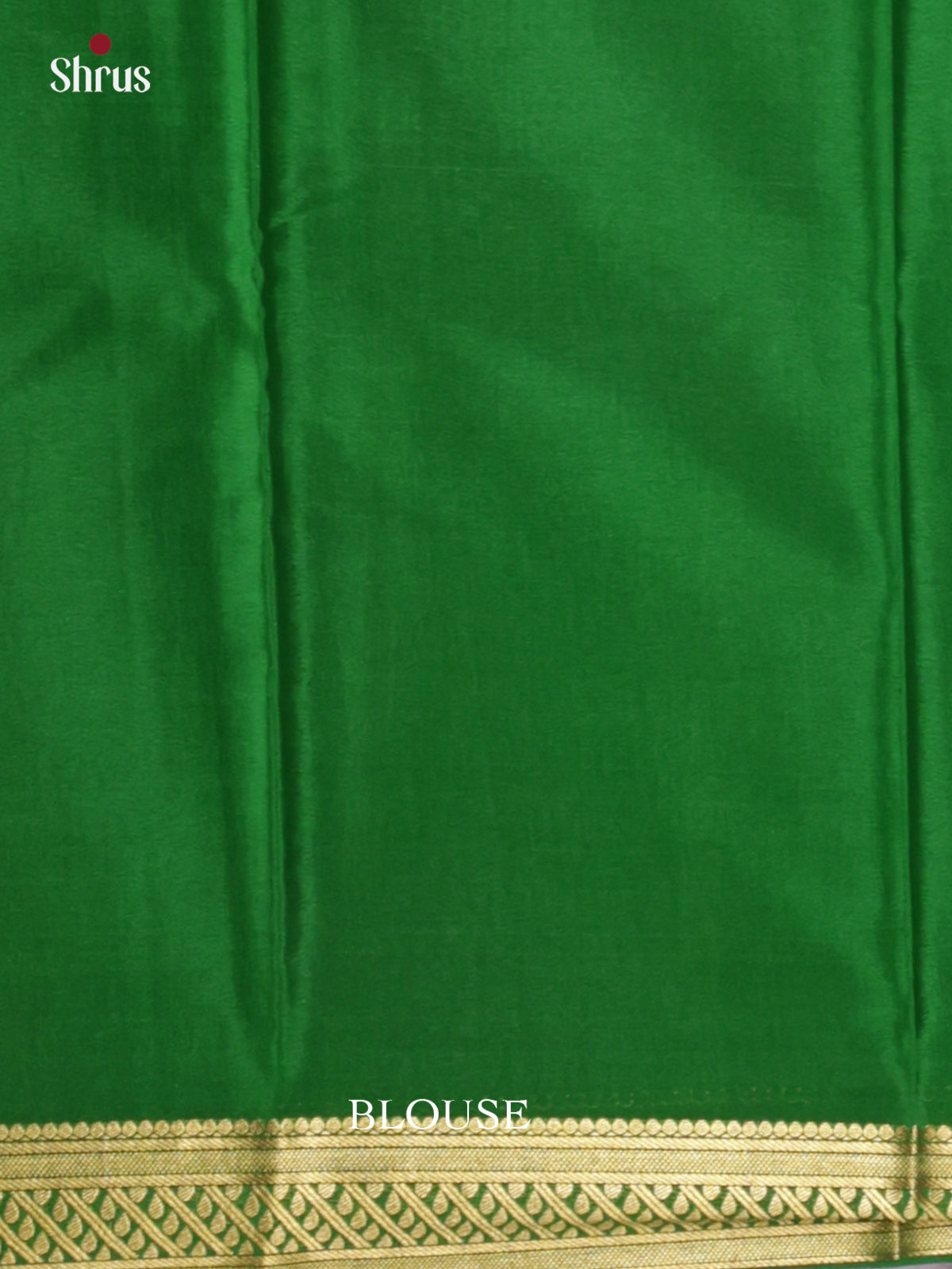 Classic Maroon Pure Mysore Silk Saree With Plain Body, Green Small Zari Border & Chit Pallu