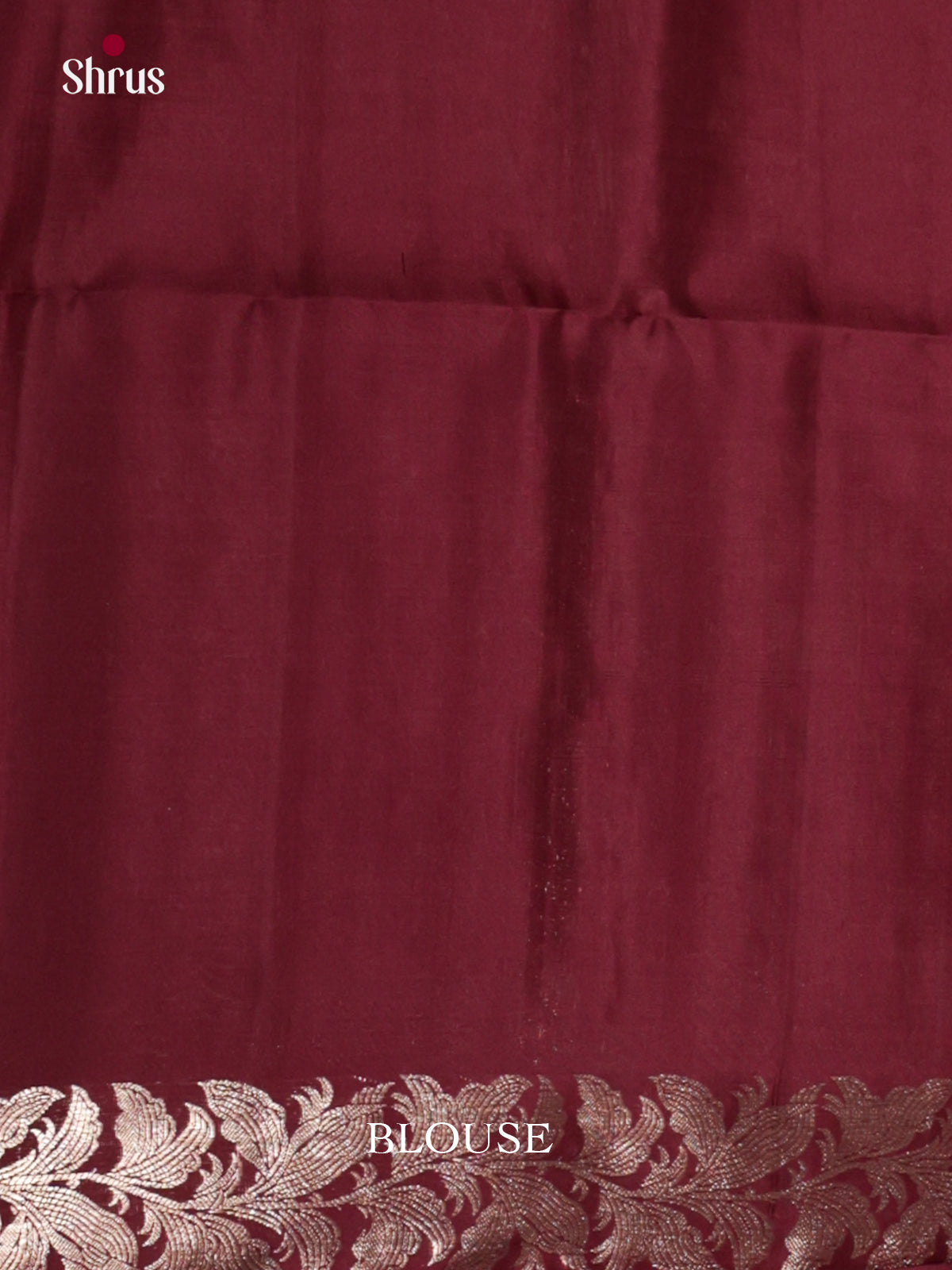 Buy Chic Maroon Silk Saree with Floral Motifs & Zari Woven Border & Pallu With Leaf Vines