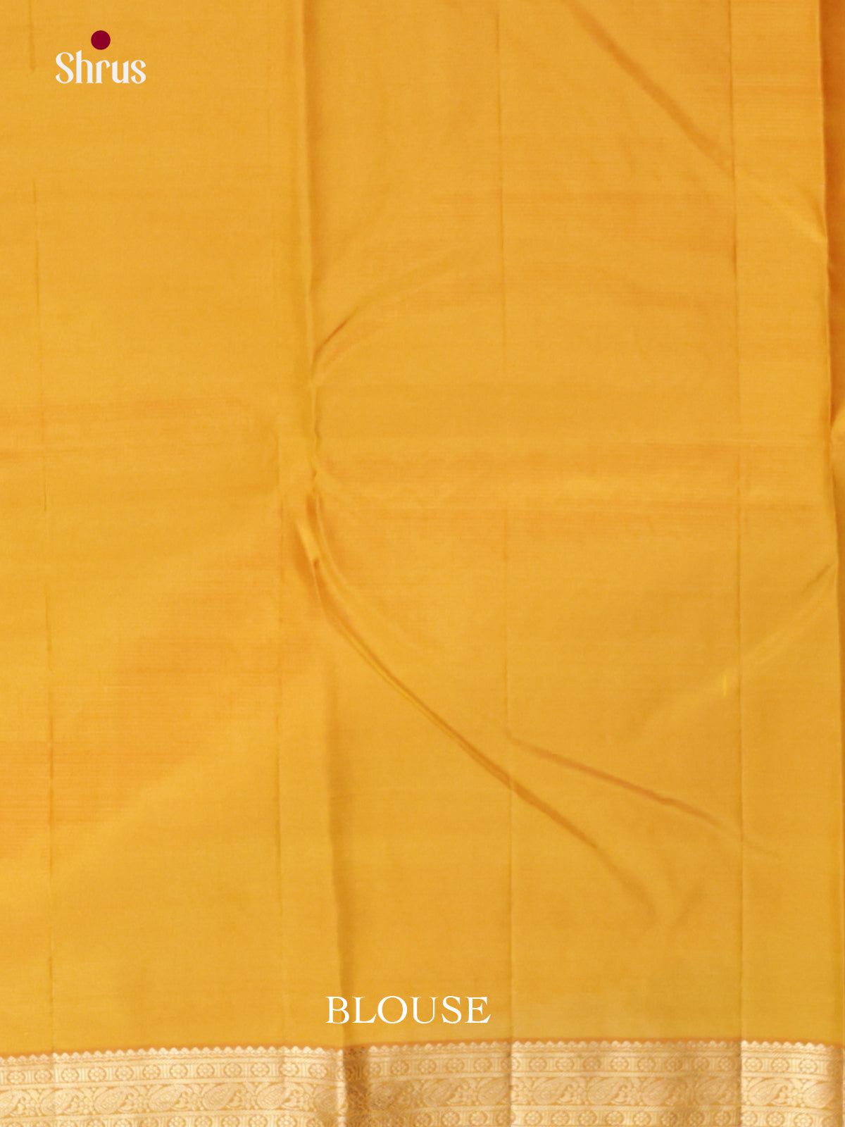 Buy Elegant Mustard Yellow Kanjivaram Saree With Gold Buttis, Small Zari Border & Brocade Pallu