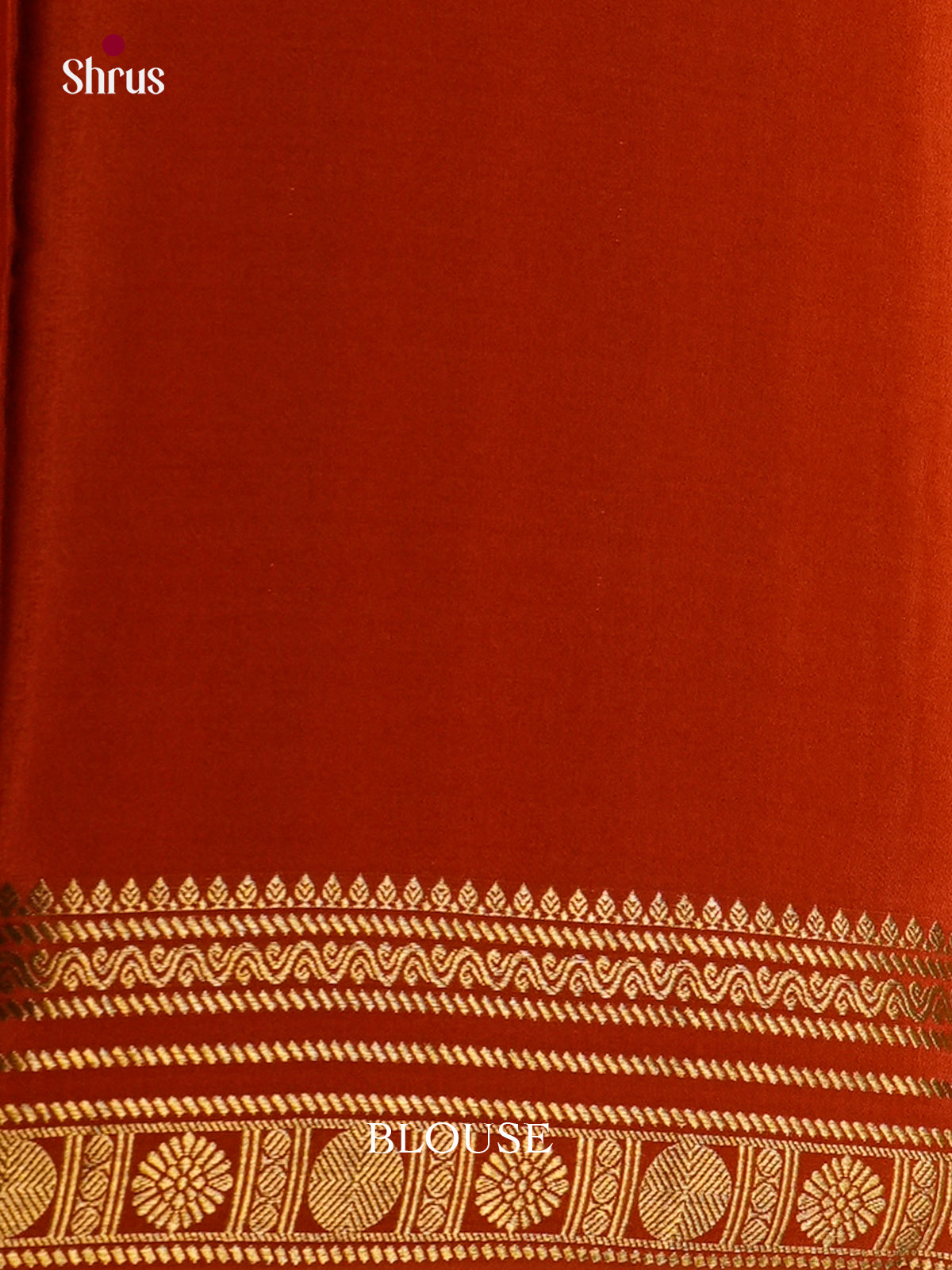 Buy Vibrant Navy Blue Pure Mysore Silk Sarees with Gold Buttas, Orange Zari Border & Striped Pallu