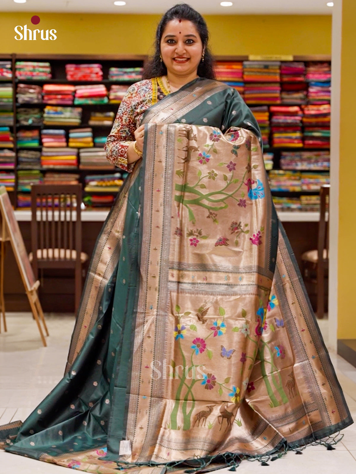 Semi Paithani Saree - DFS10248