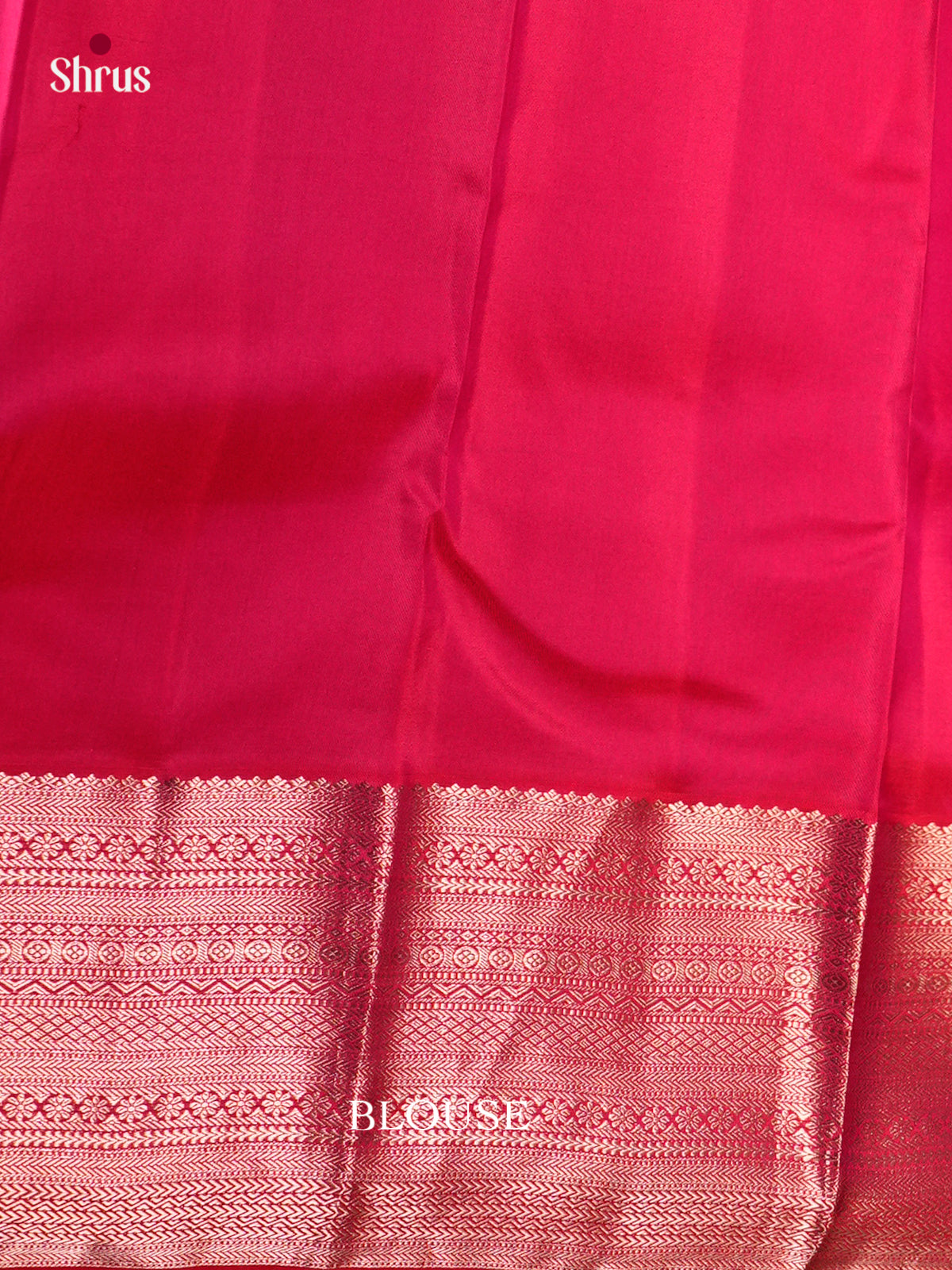 Buy Stunning Olive Green Kanjivaram Saree With Golden Foral Motifs & Pink Brocade Pallu