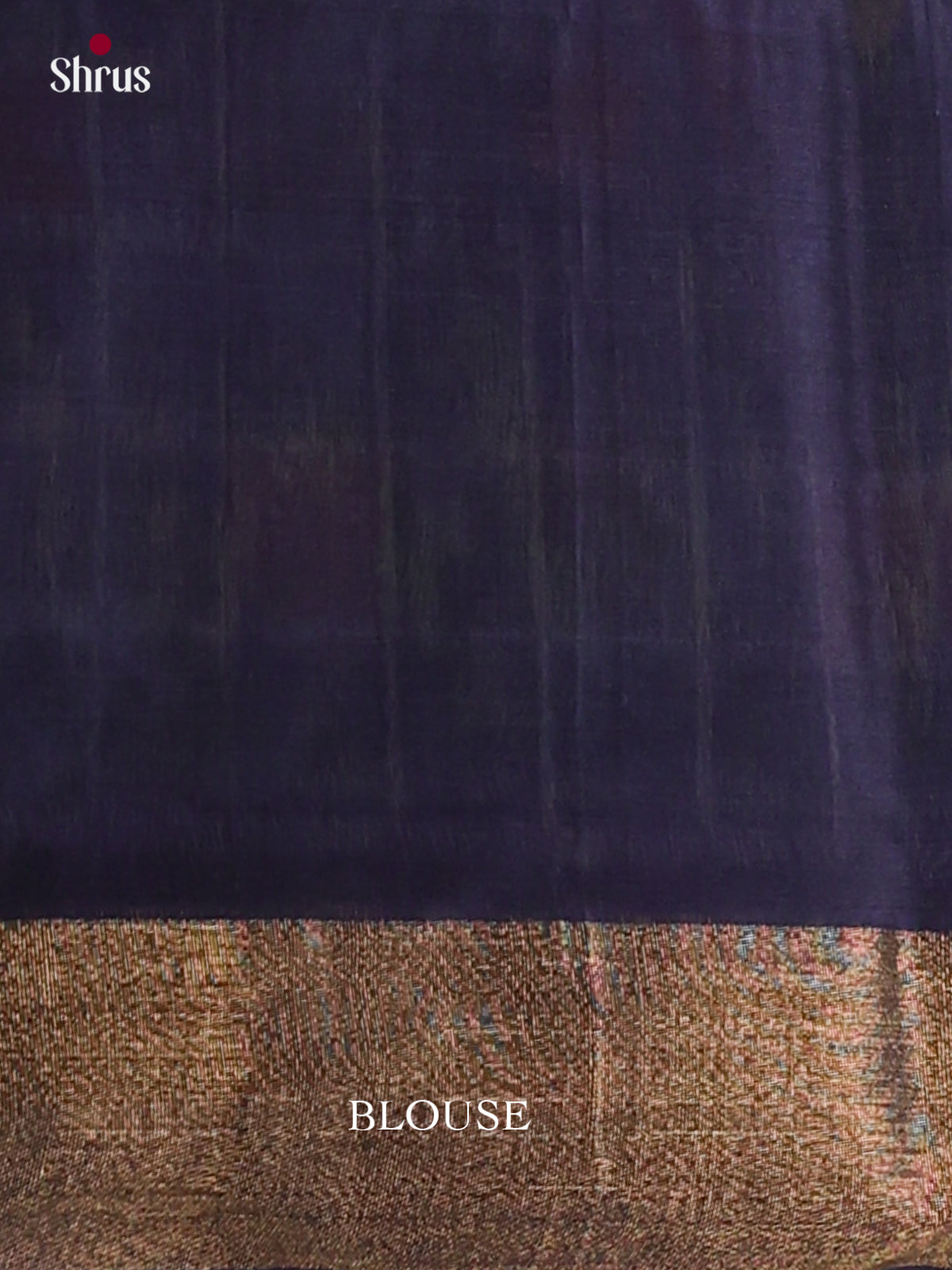Olive Green Pochampally Cotton Silk Saree With Elephant Prints & Indigo Kaddi Border