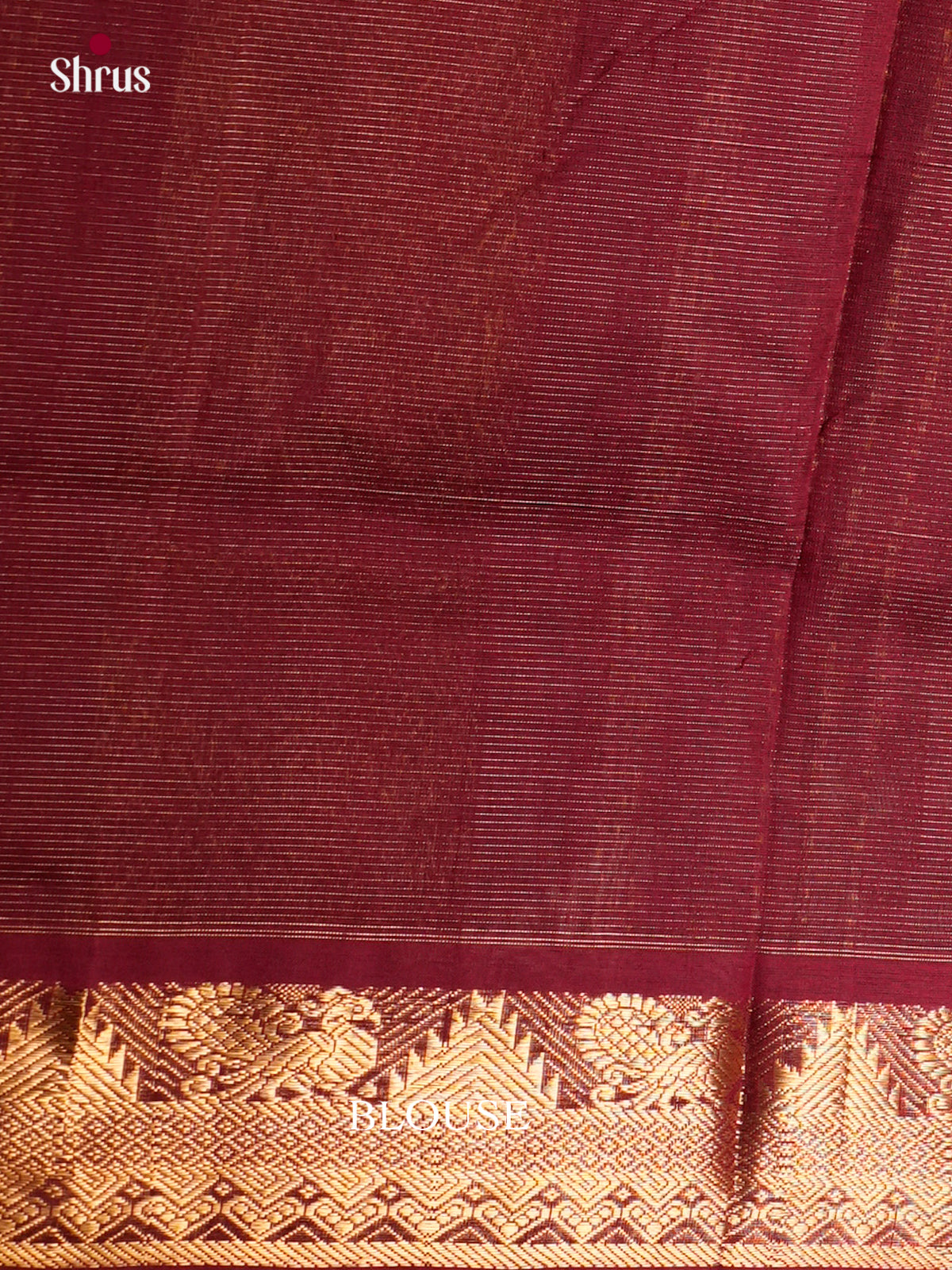 Buy Vibrant Orange Cotton Silk Saree With Plain Body, Maroon Zari Border & Traditional Pallu
