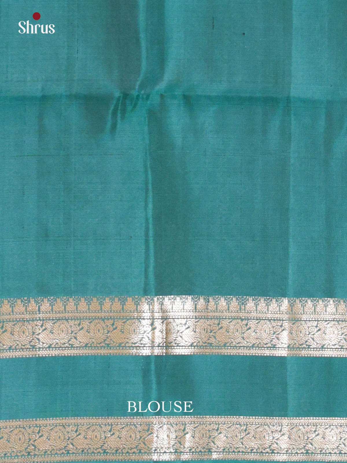 Buy Serene Parrot Green Pure Silk Saree with Silver Zari Buttas & Teal Rettaipet Border & Pallu