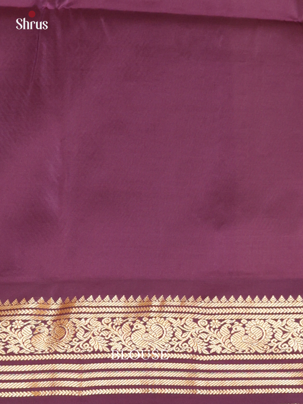 Buy Timeless Pastel Green Silk Saree with Golden Buttas, Purple Zari Border & Brocade Pallu