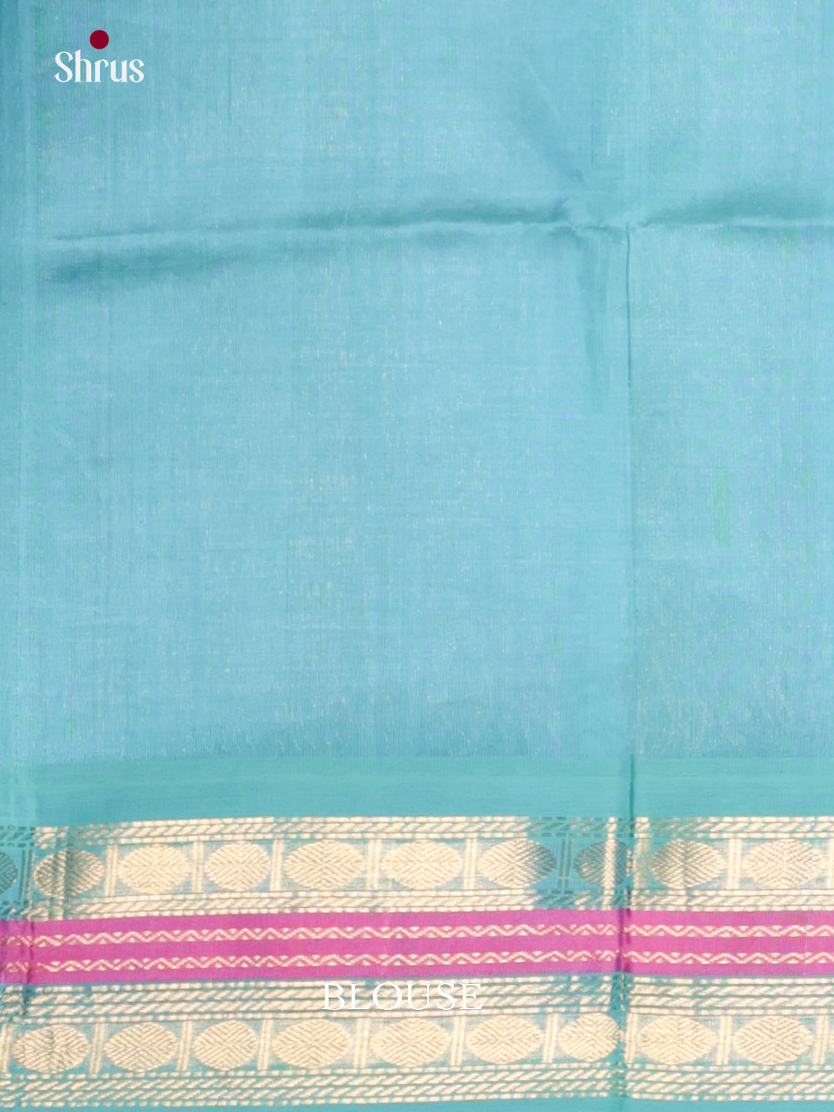 Buy Elegant Peach Cotton Silk Saree with Gold Buttas, Turquoise Korvai Zari Border & Pallu