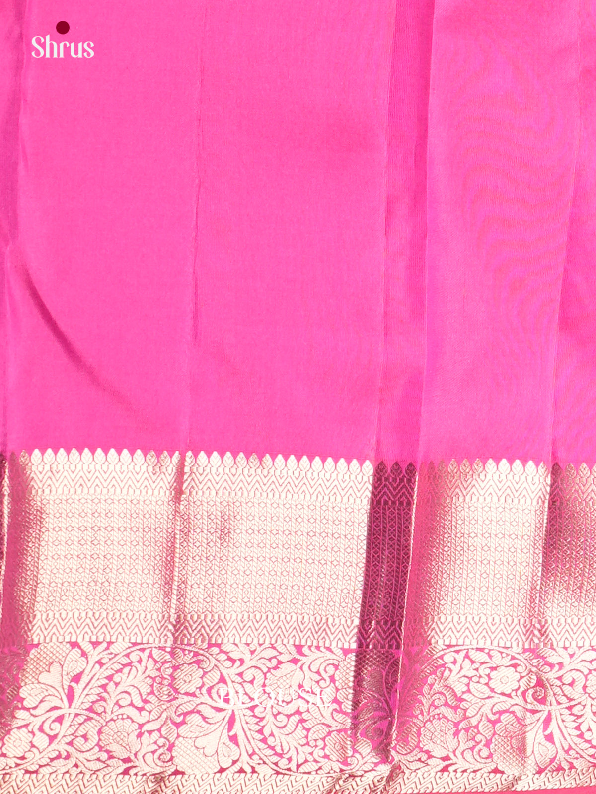 Buy Pretty Pink Kanjivaram Saree with Zari Floral Buttas Brocade, Kaddi Border & Paisley Pallu